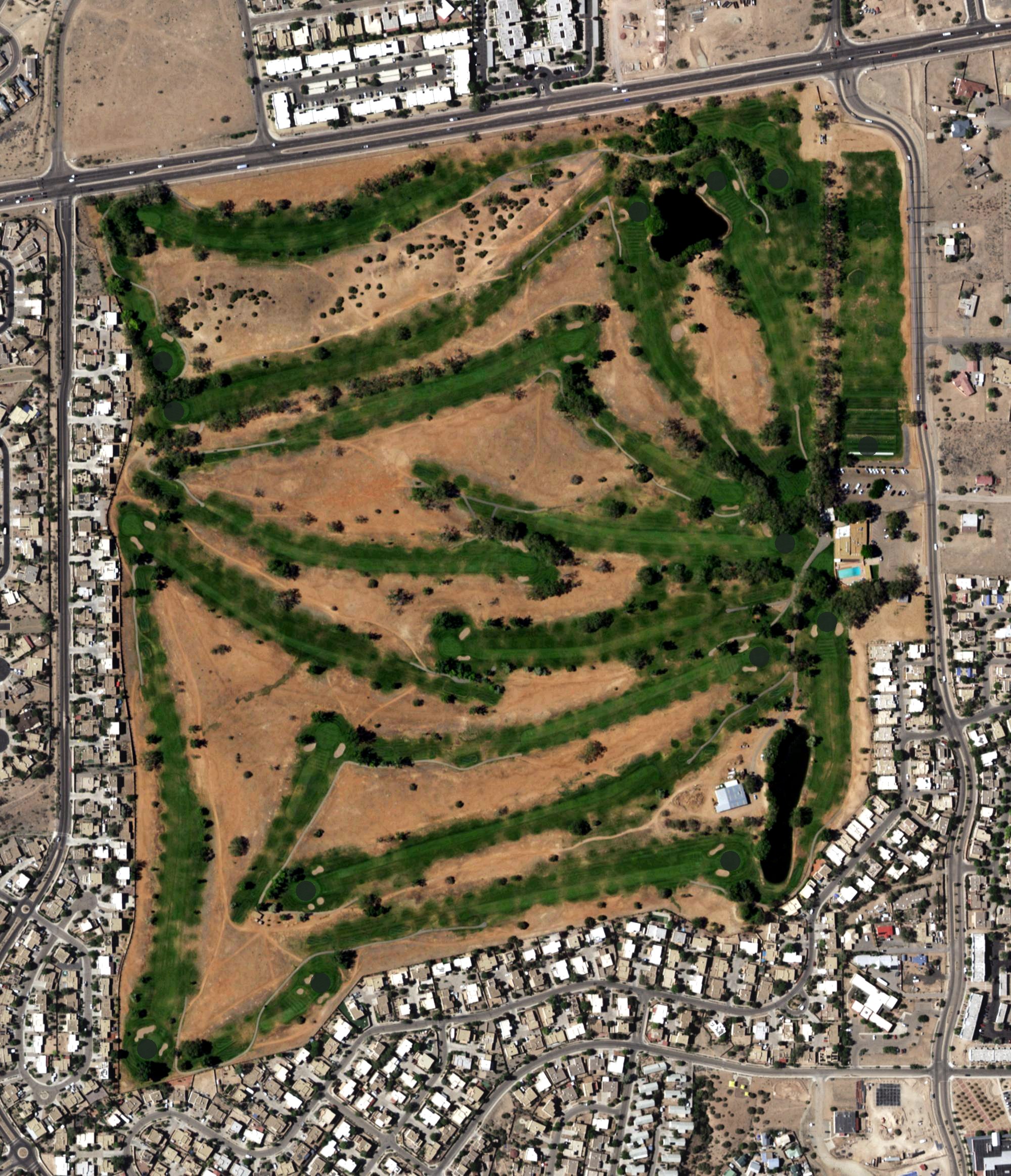 Aerial view of Santa Fe Country Club, NM