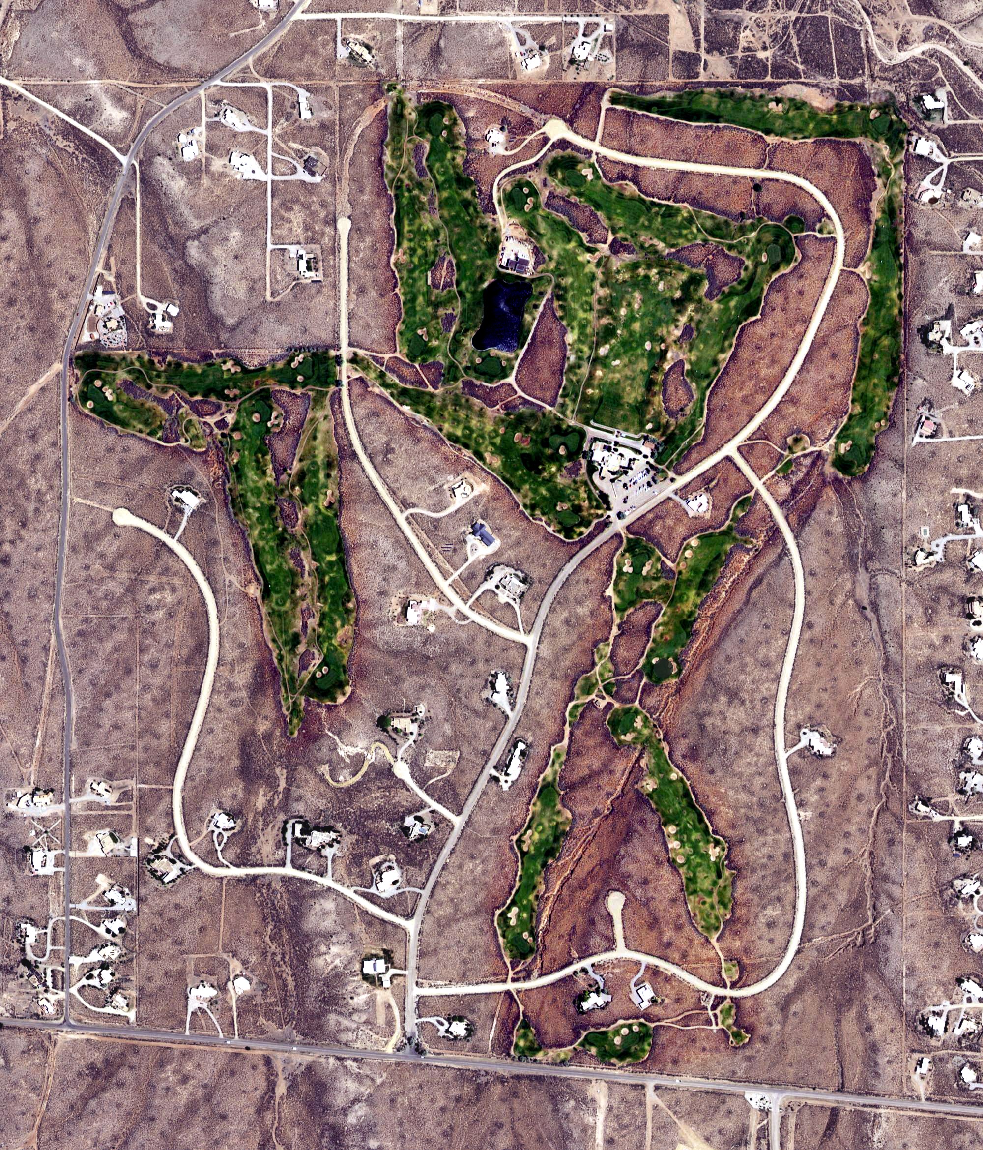 Aerial view of Taos Country Club, NM