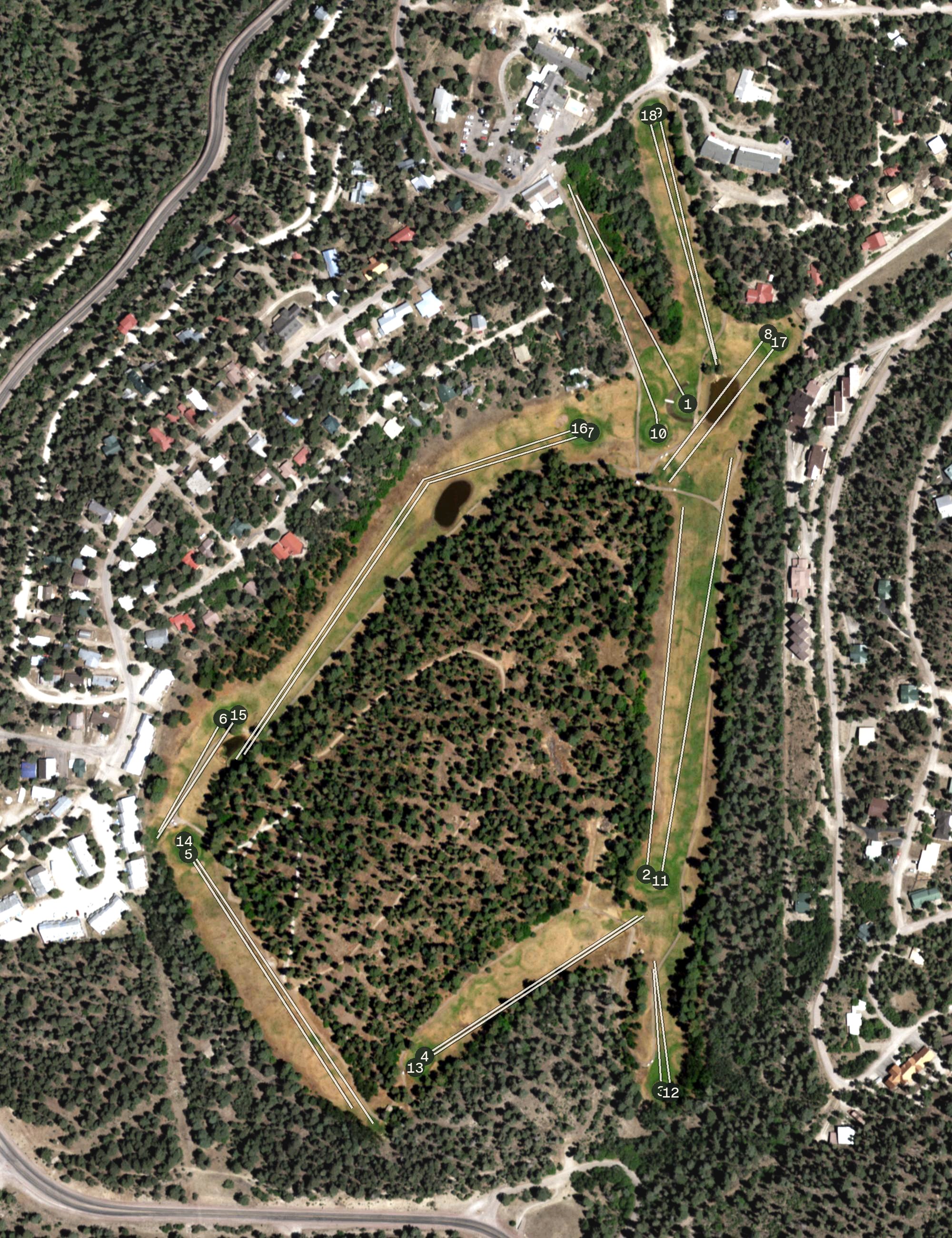 Aerial view of The Lodge Resort, NM