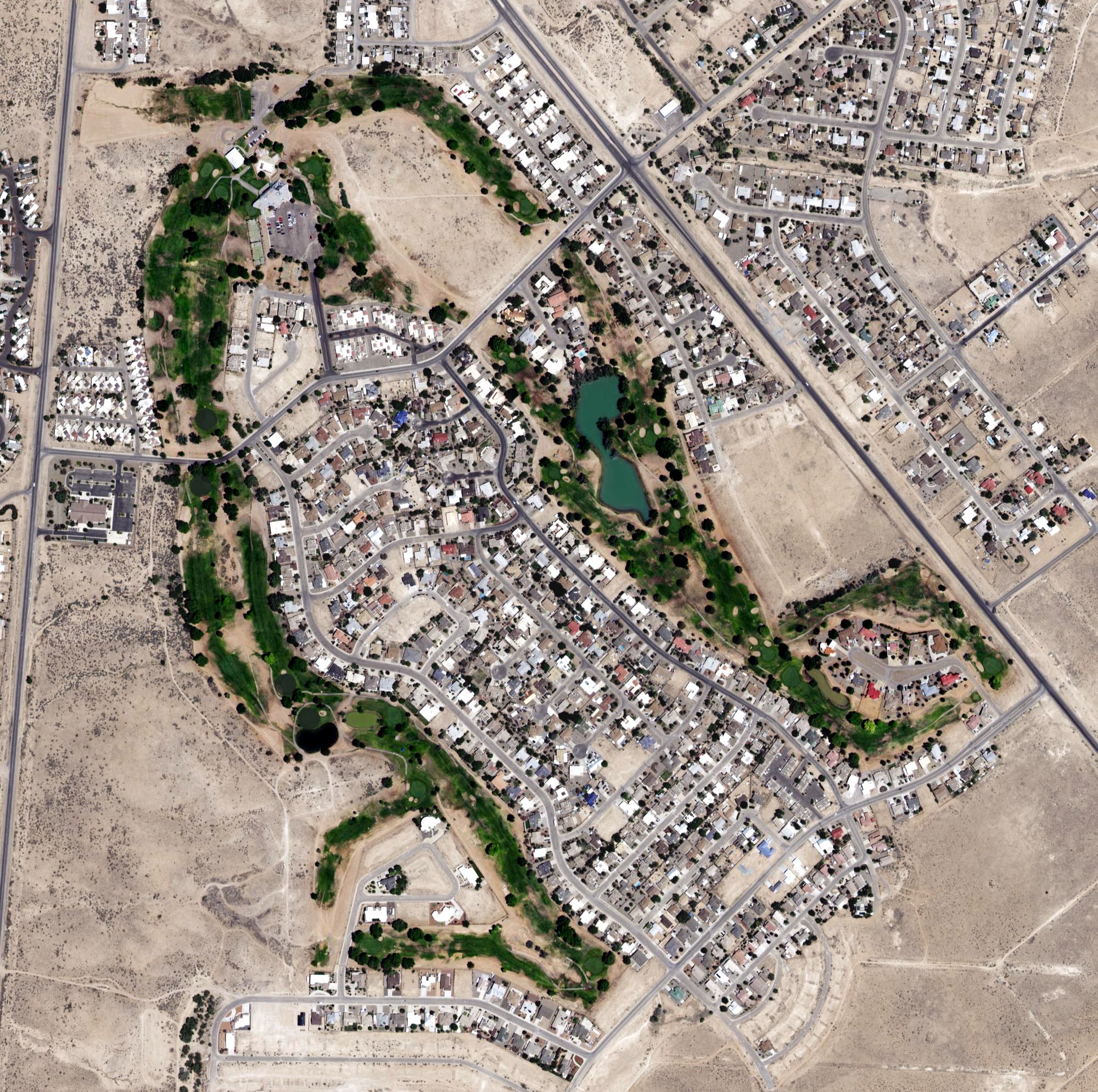 Aerial view of Tierra Del Sol Golf Club, NM