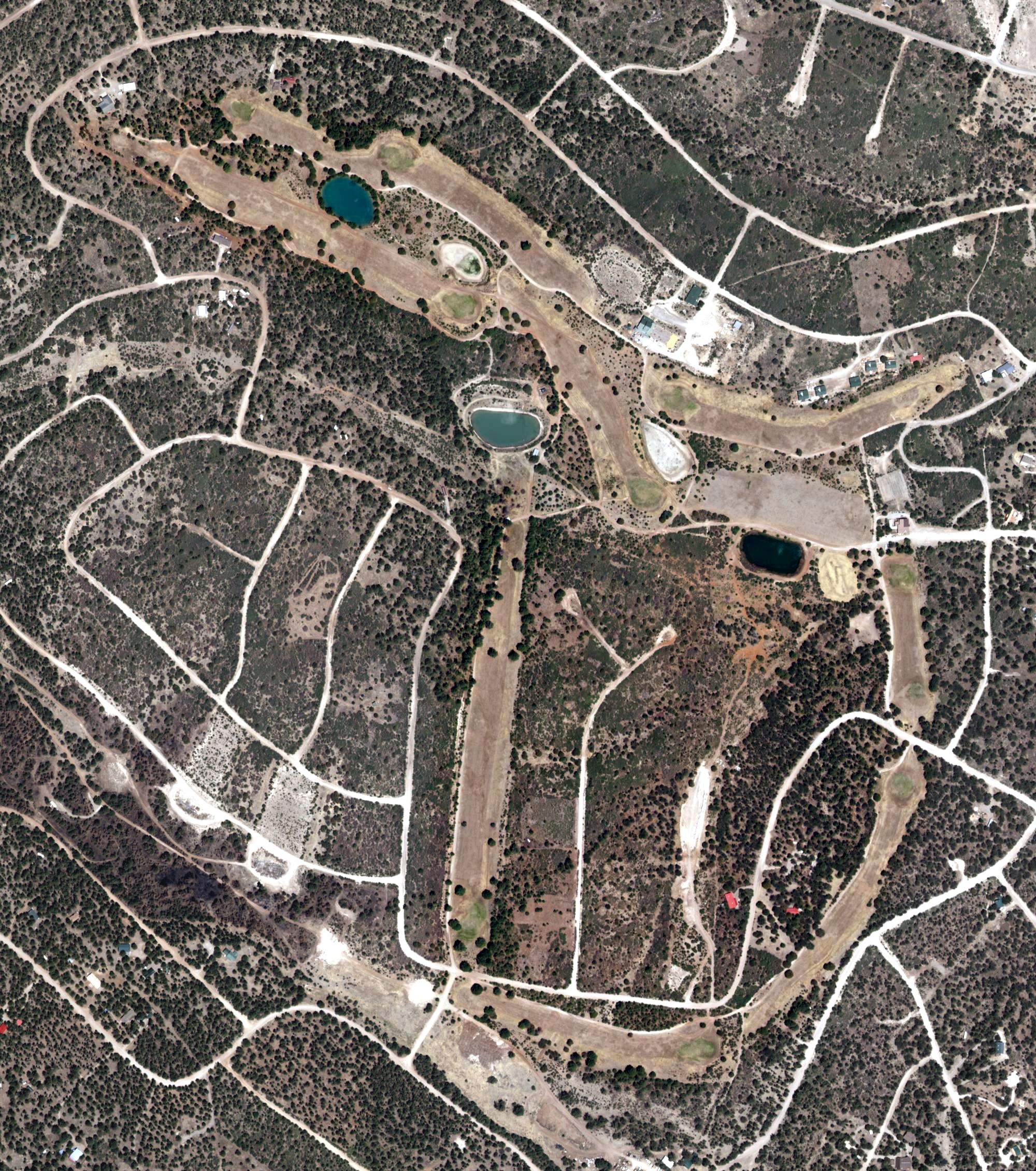 Aerial view of Timberon Golf Course, NM