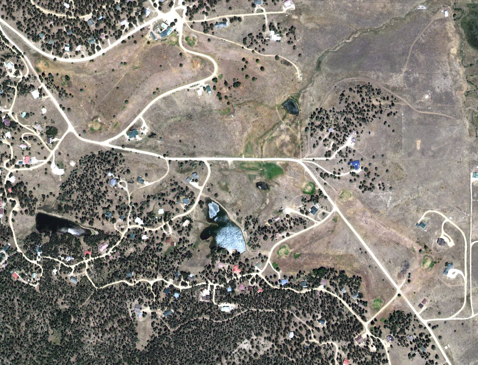 Aerial view of Valle Escondido Golf Course, NM