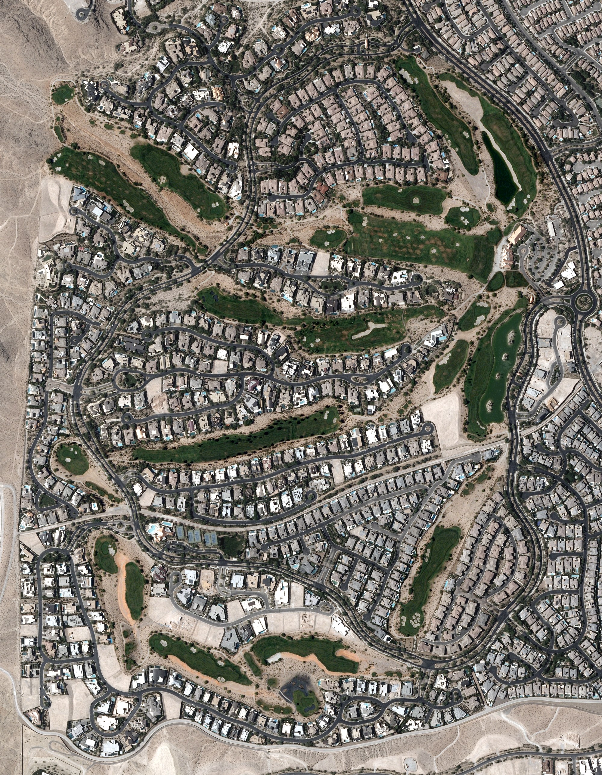 Aerial view of Bear's Best Las Vegas, NV