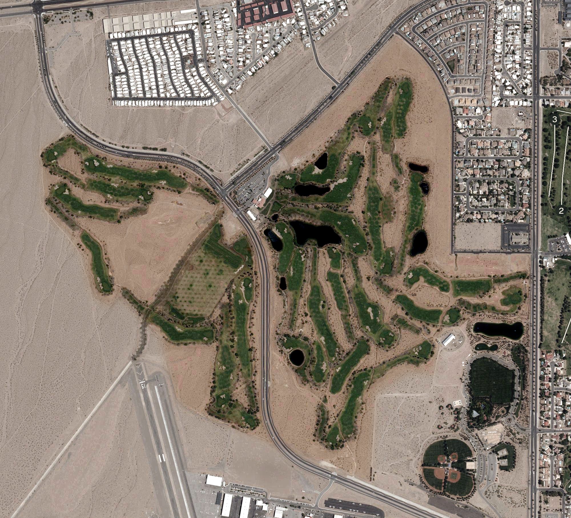 Aerial view of Boulder Creek Golf Course, NV