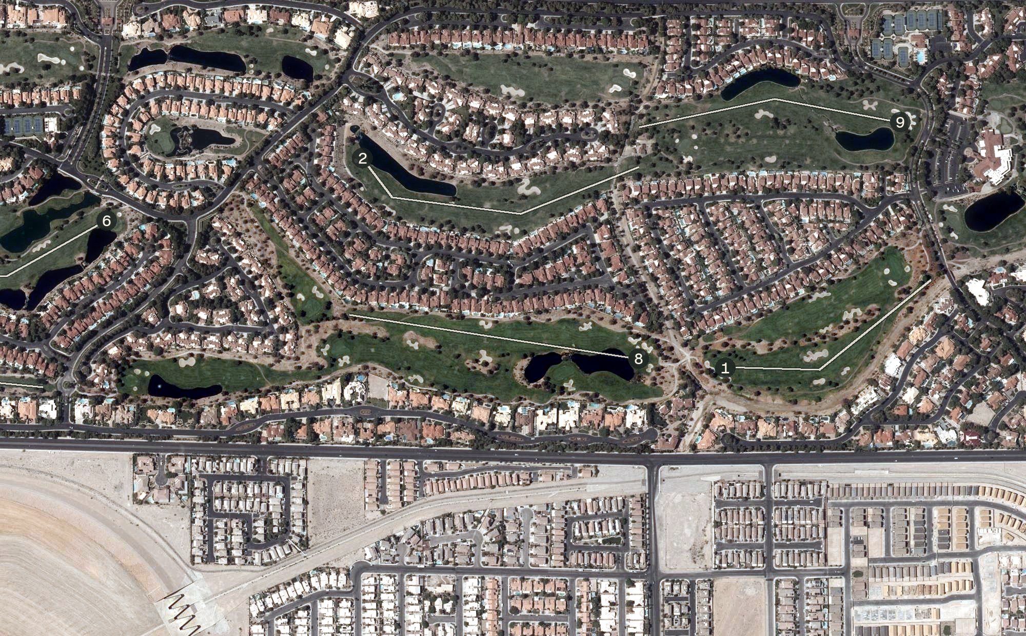 Aerial view of Canyon Course, NV