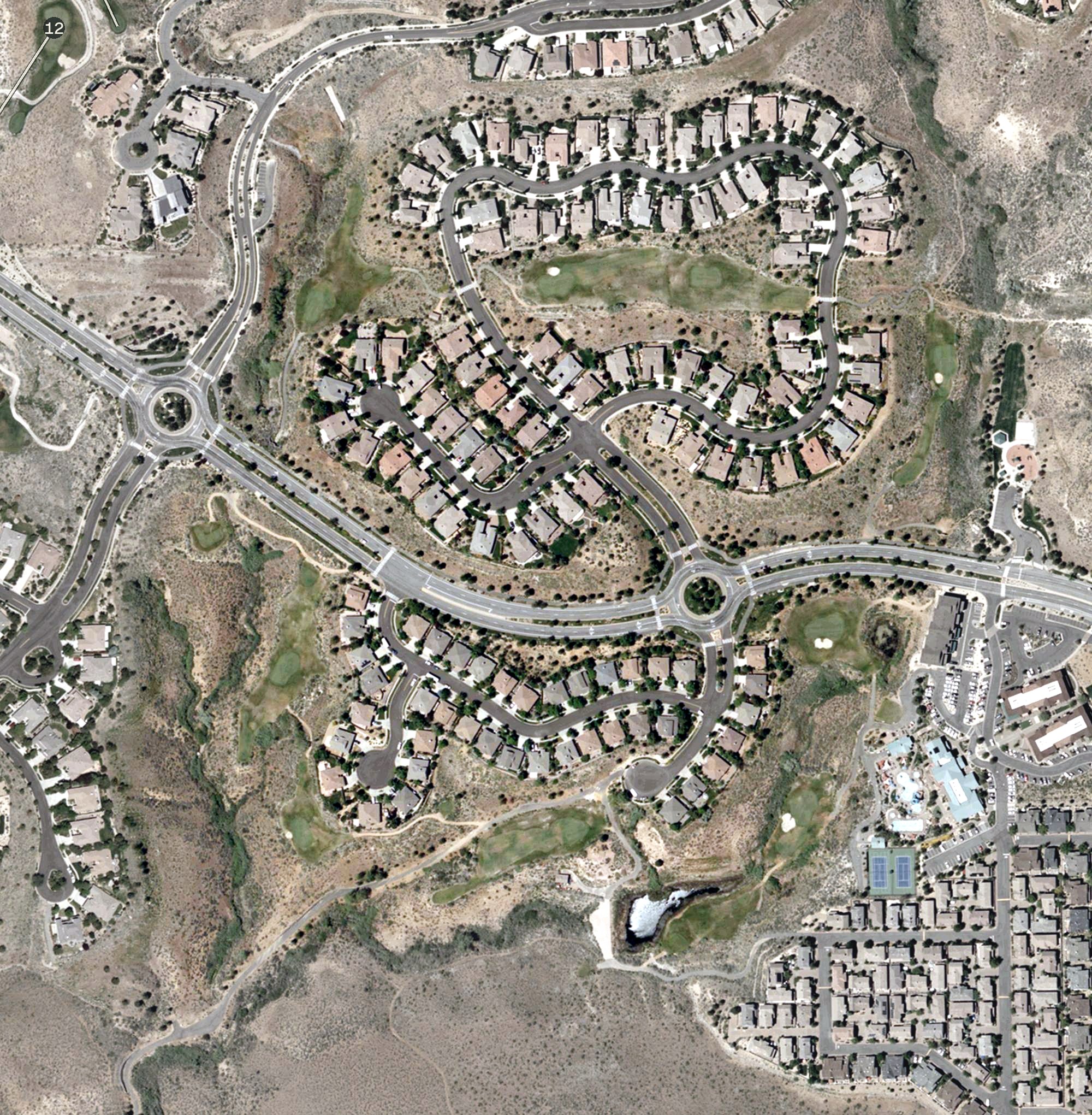 Aerial view of Canyon Golf, NV