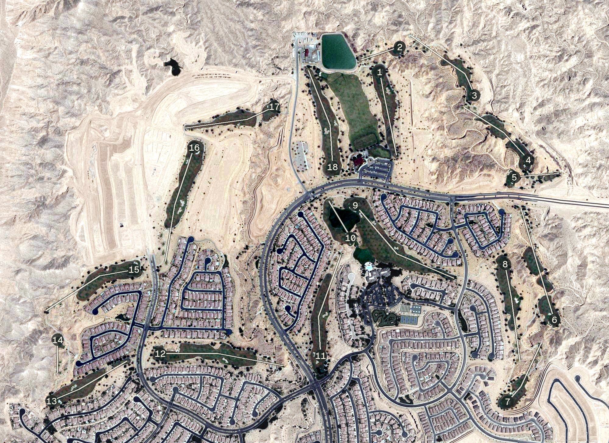 Aerial view of Conestoga Golf Club, NV