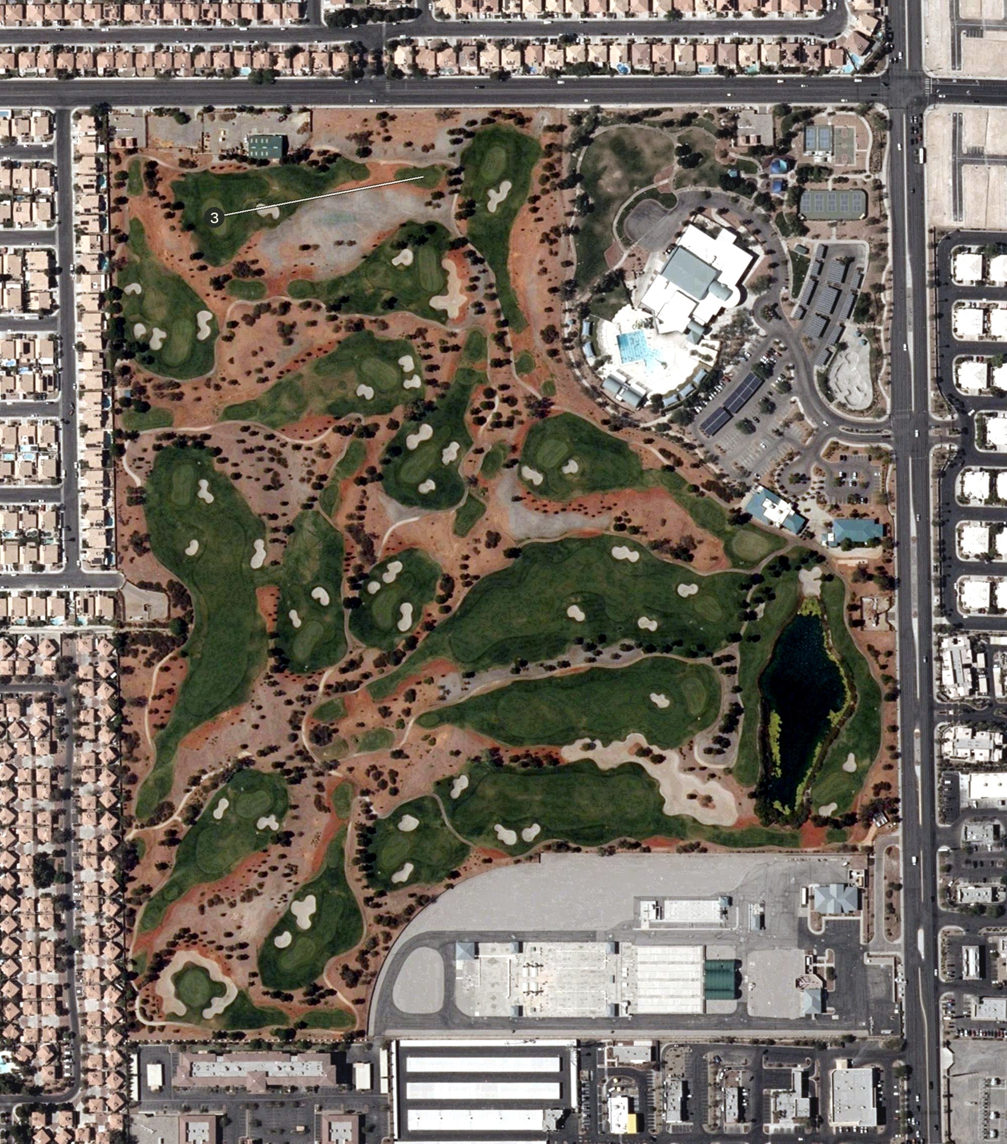 Aerial view of Durango Hills Golf Club, NV