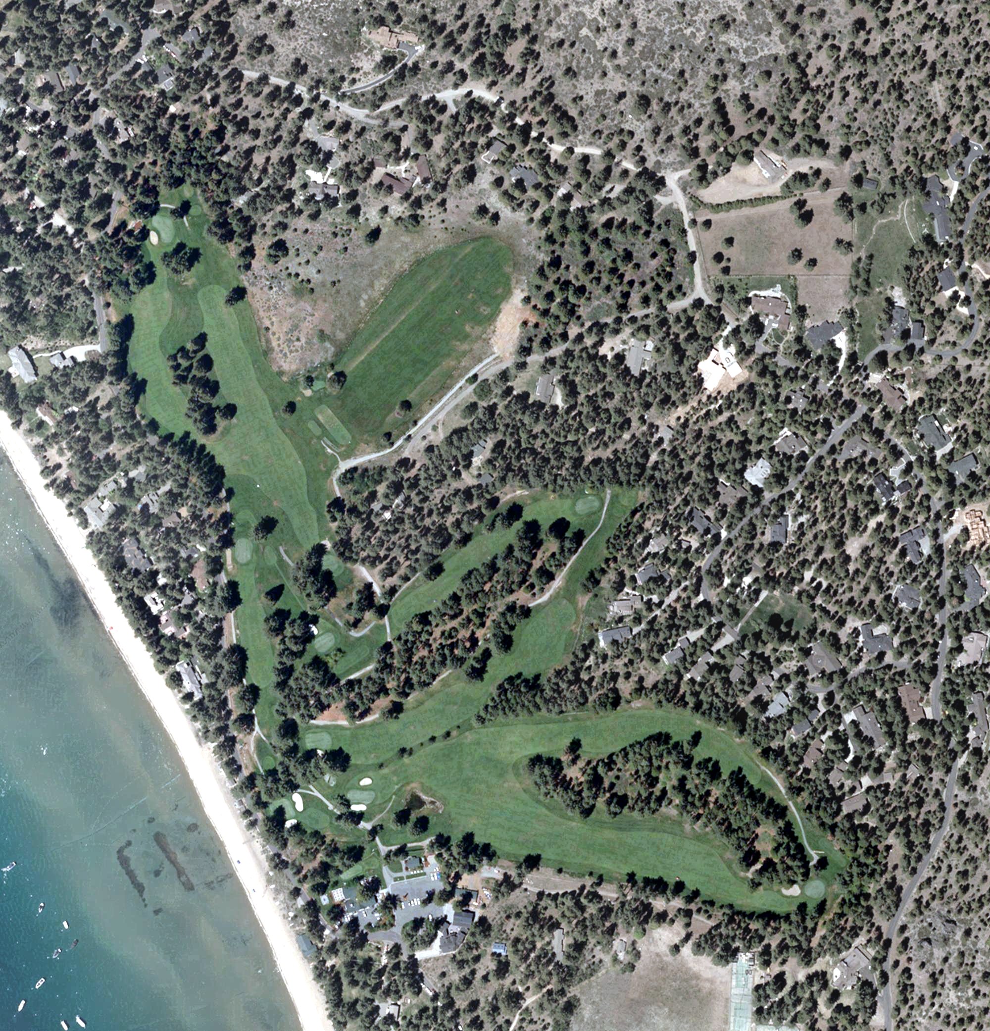 Aerial view of Glenbrook Club, NV