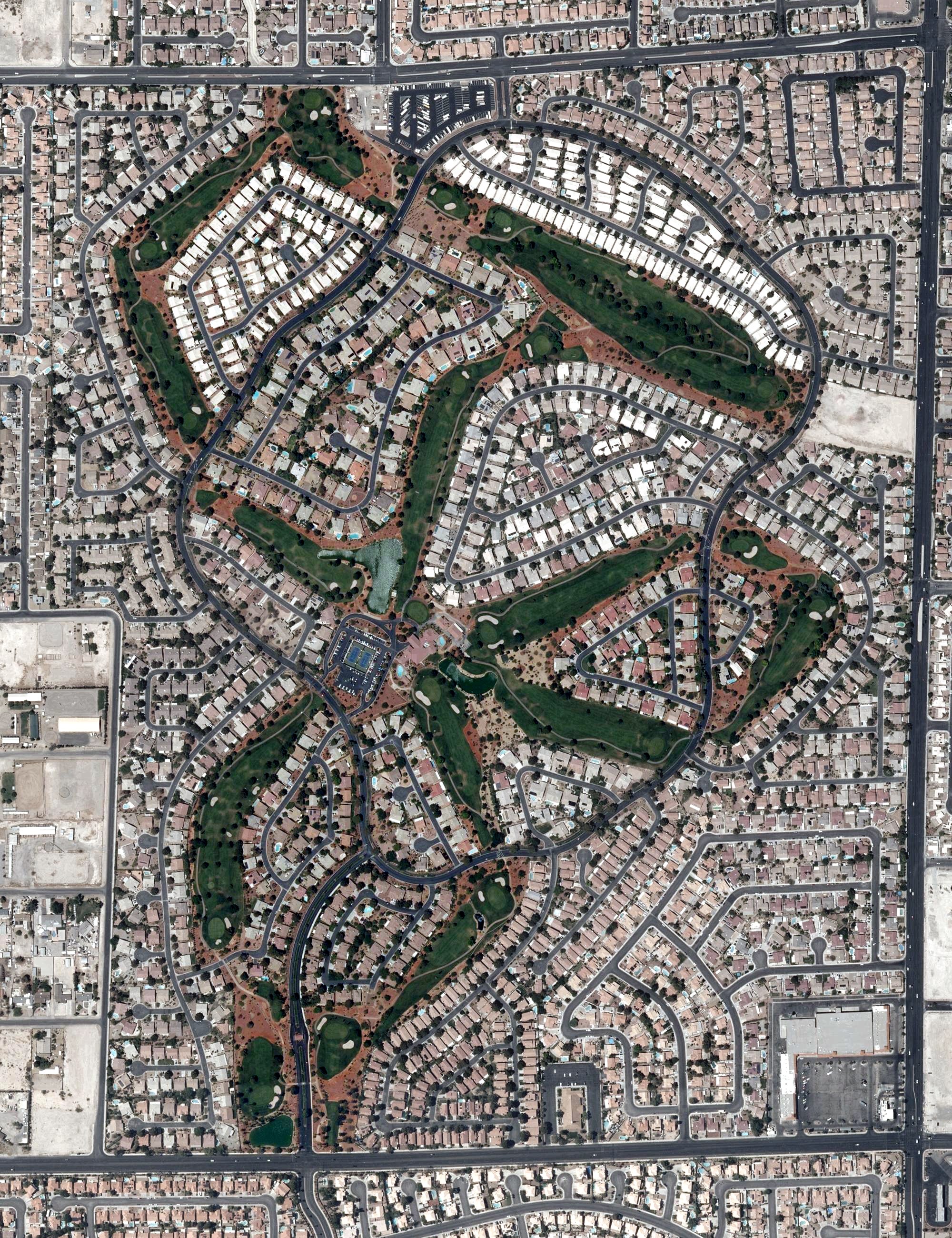 Aerial view of Los Prados Golf & Country Club, NV
