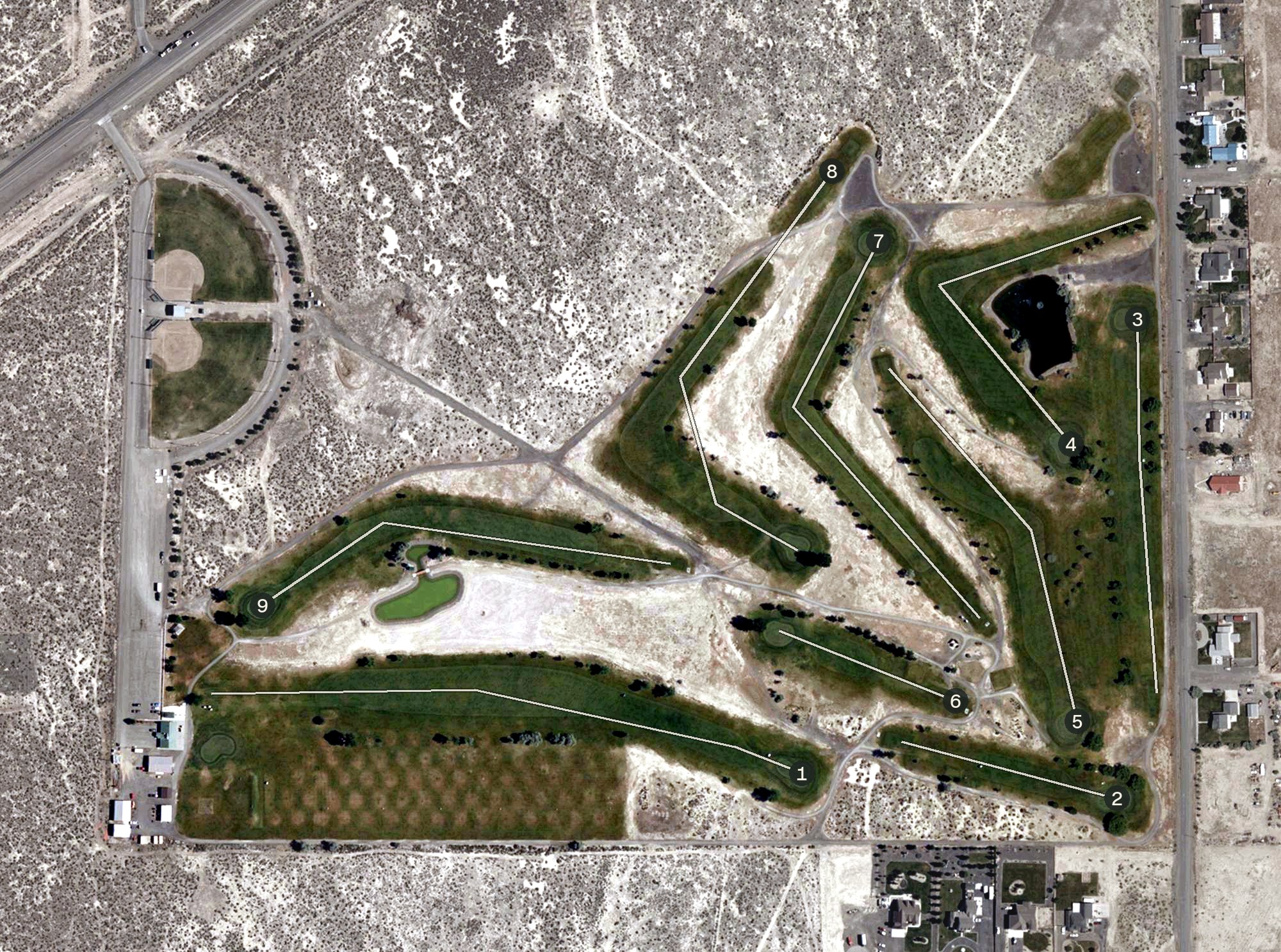 Aerial view of Mountain View Golf Club, NV