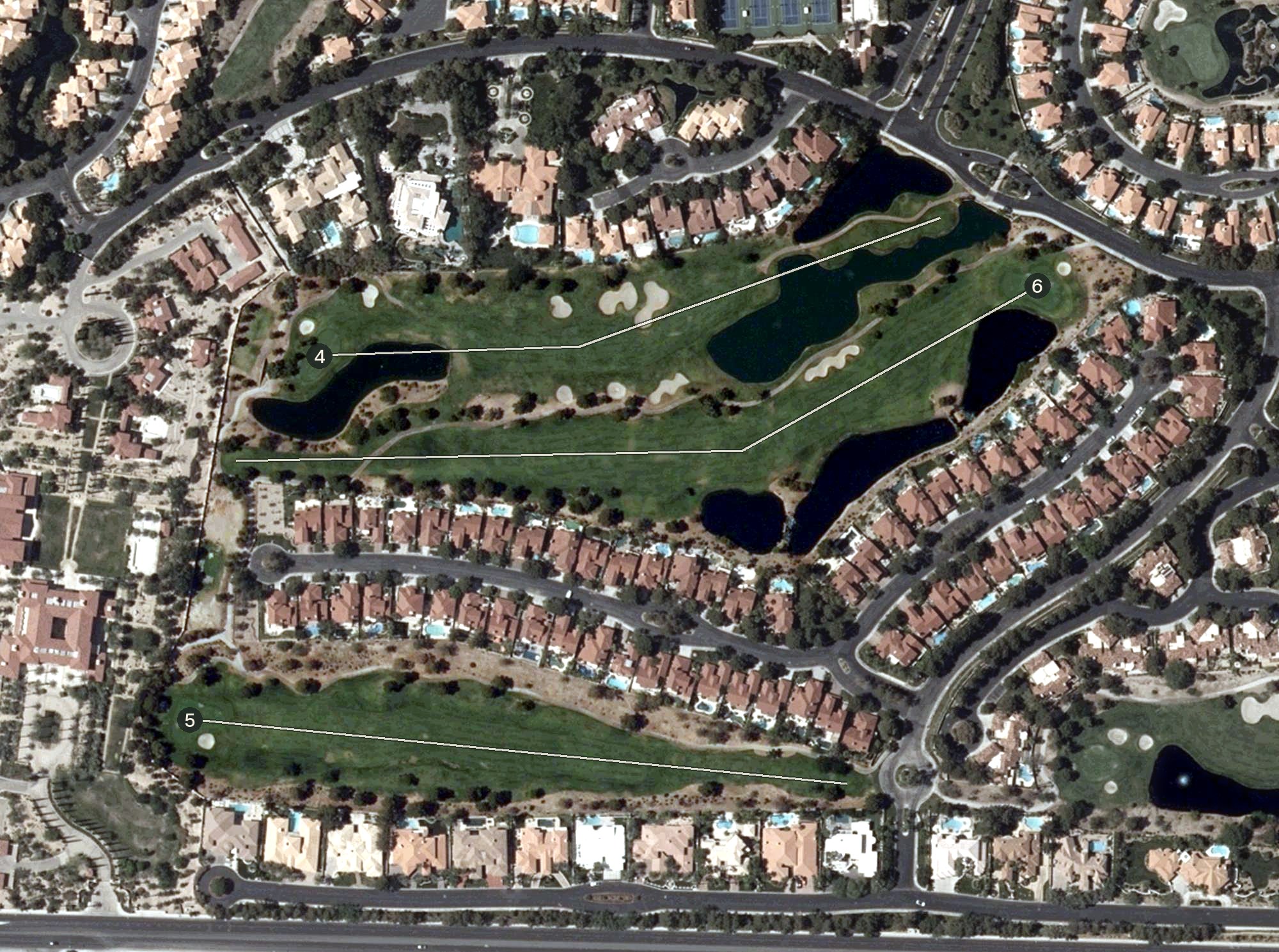 Aerial view of Spanish Trail Golf Club, NV