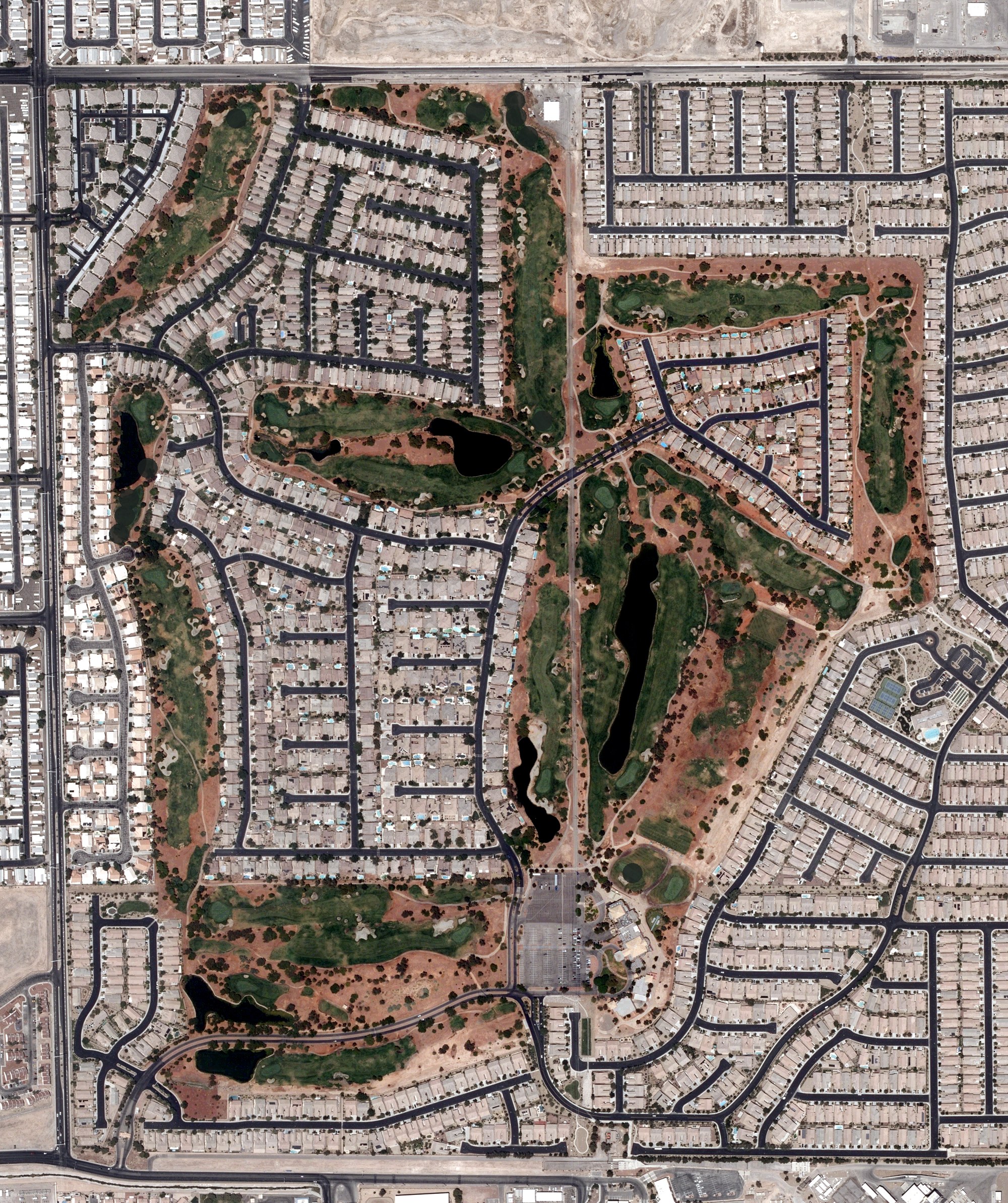 Aerial view of Stallion Mountain Golf Club, NV