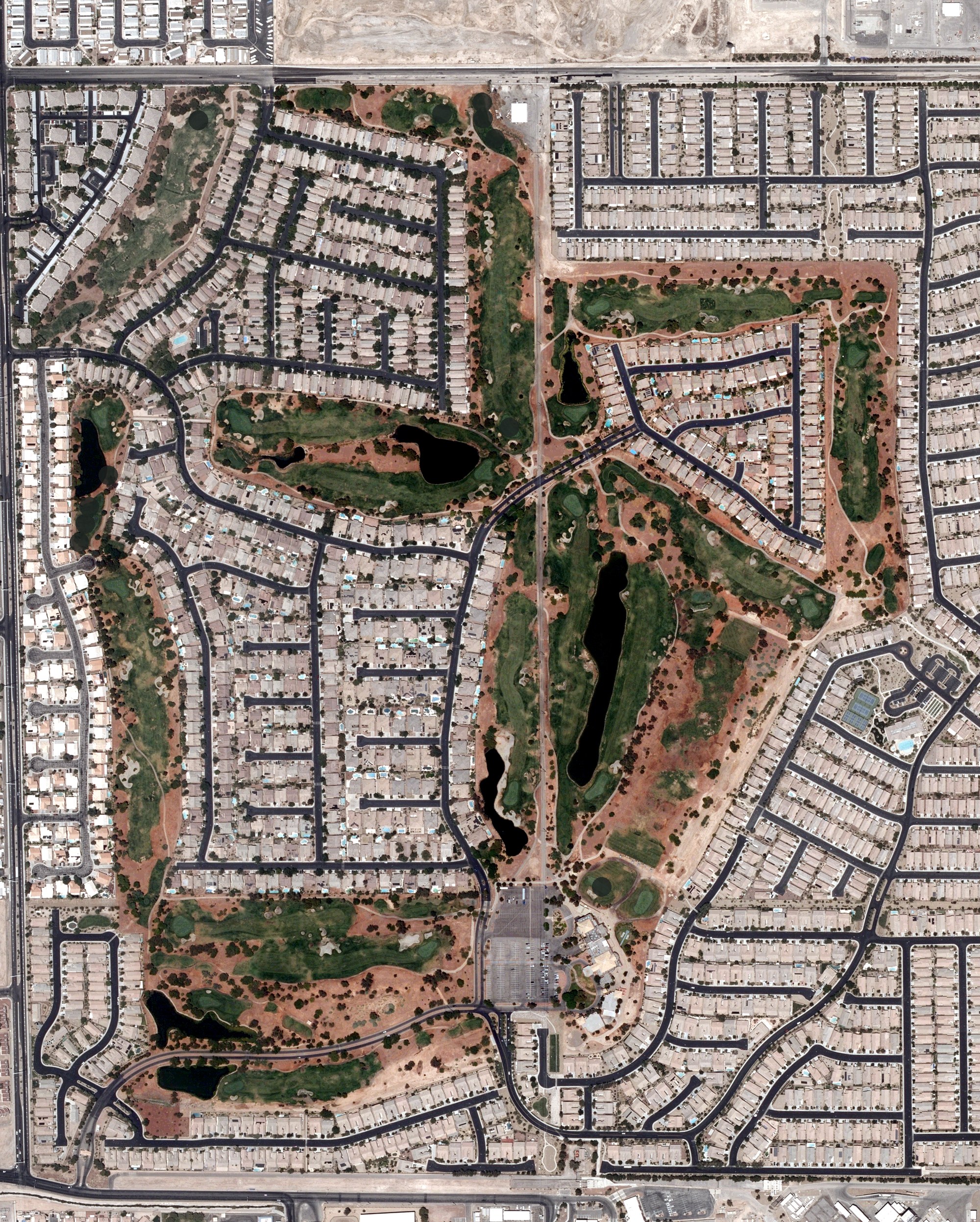 Aerial view of Stallion Mountain, NV