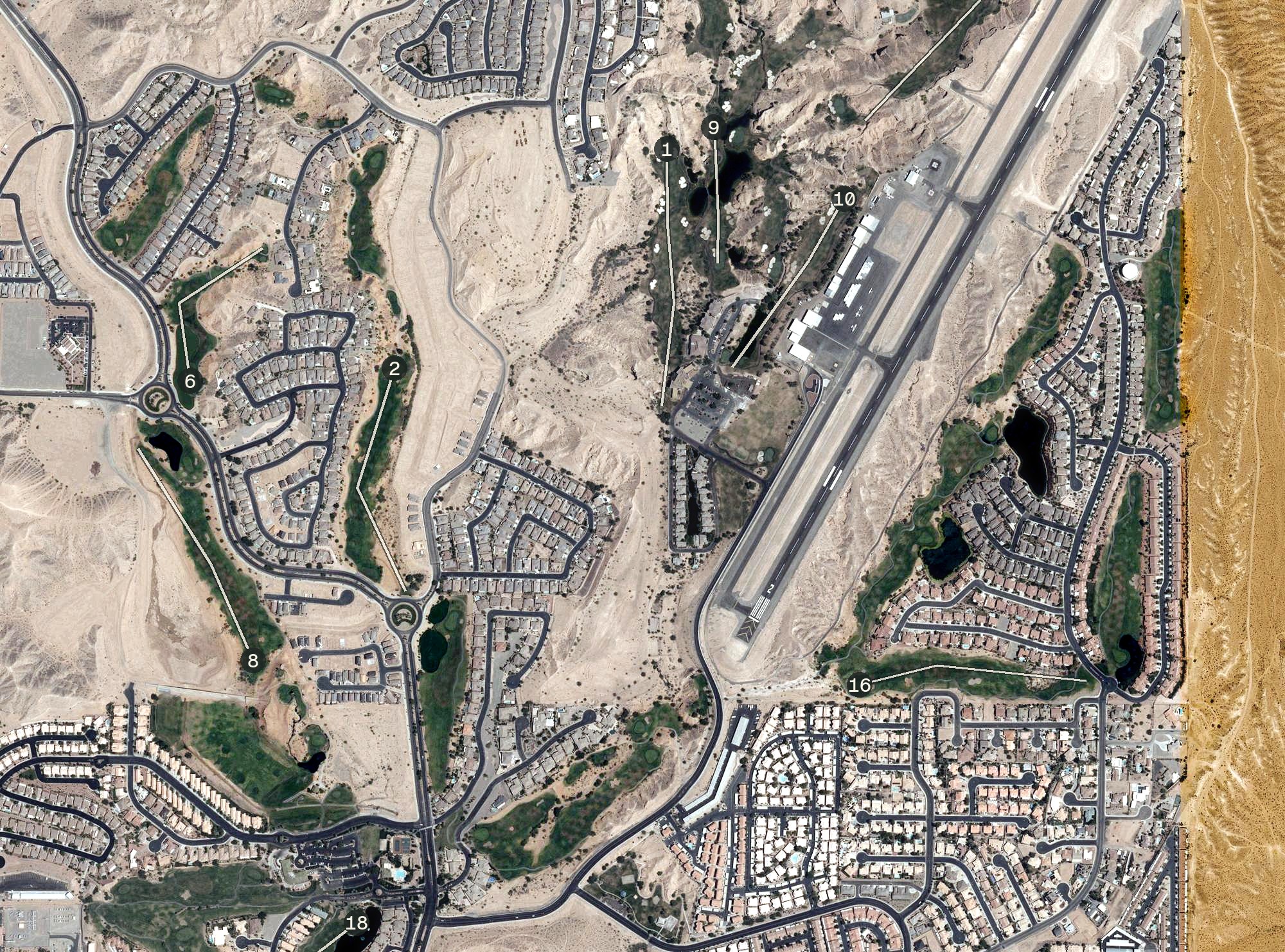 Aerial view of The Oasis - Canyons Course, NV
