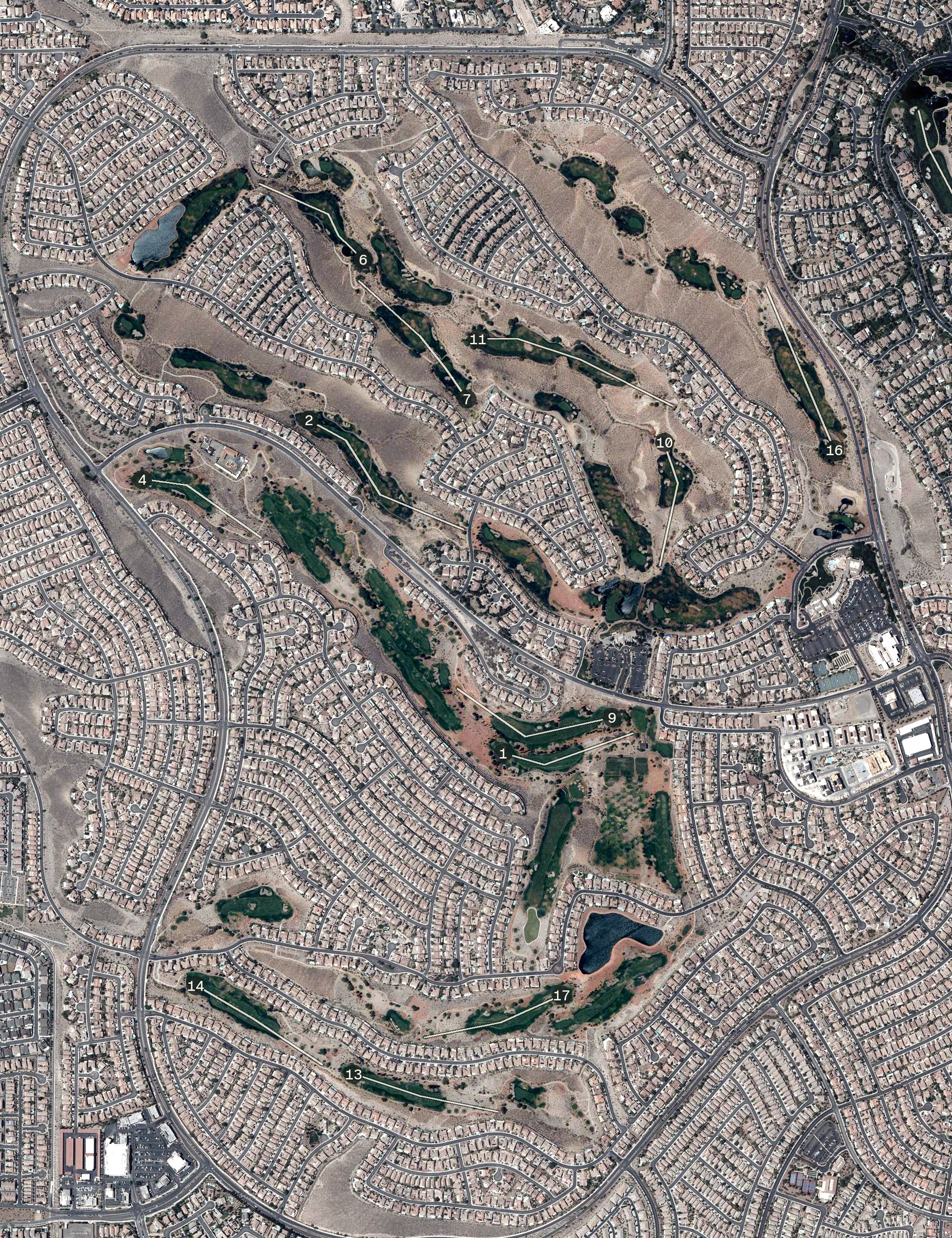 Aerial view of The Revere Golf Club, NV