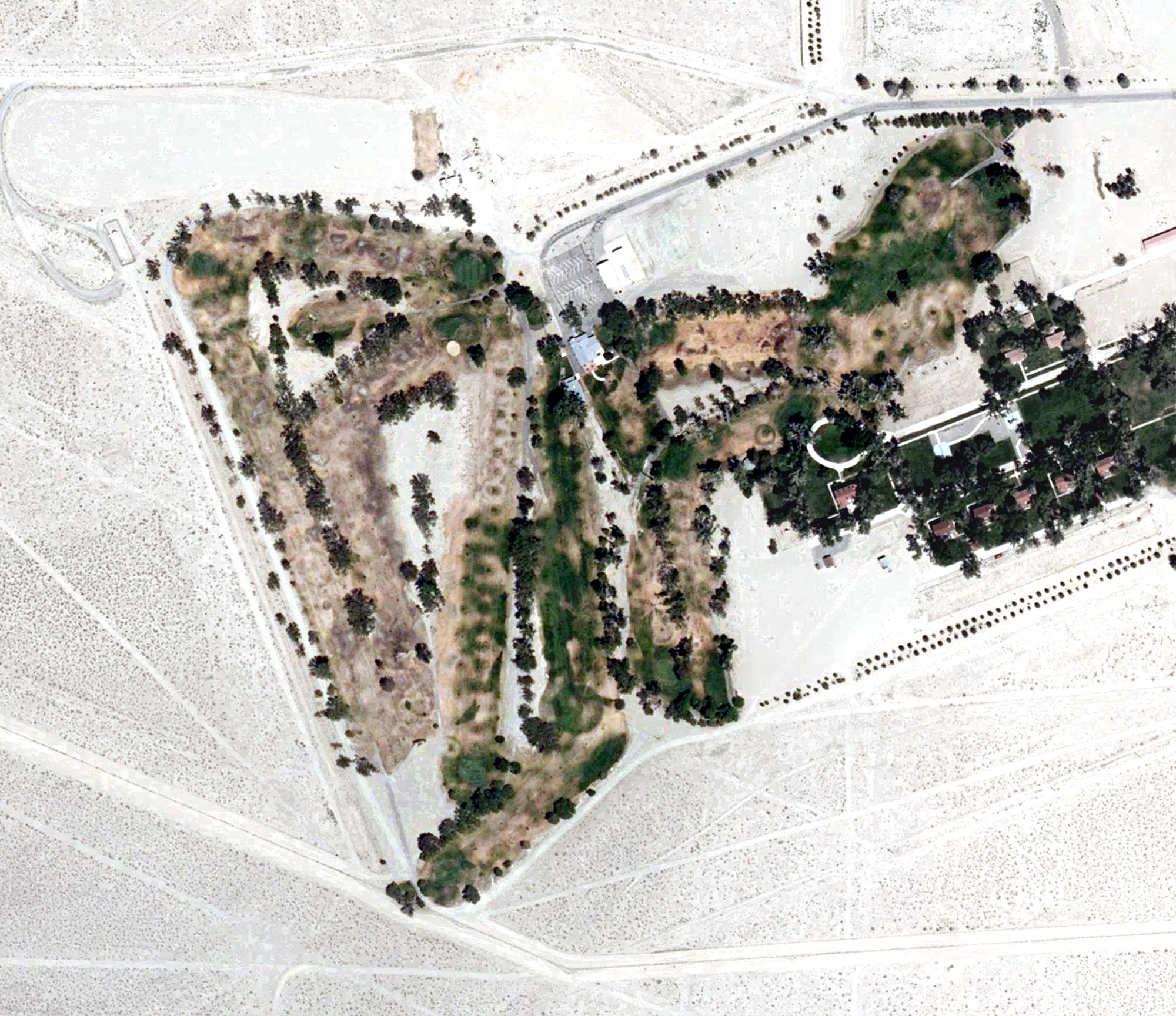 Aerial view of Walker Lake Golf Course, NV