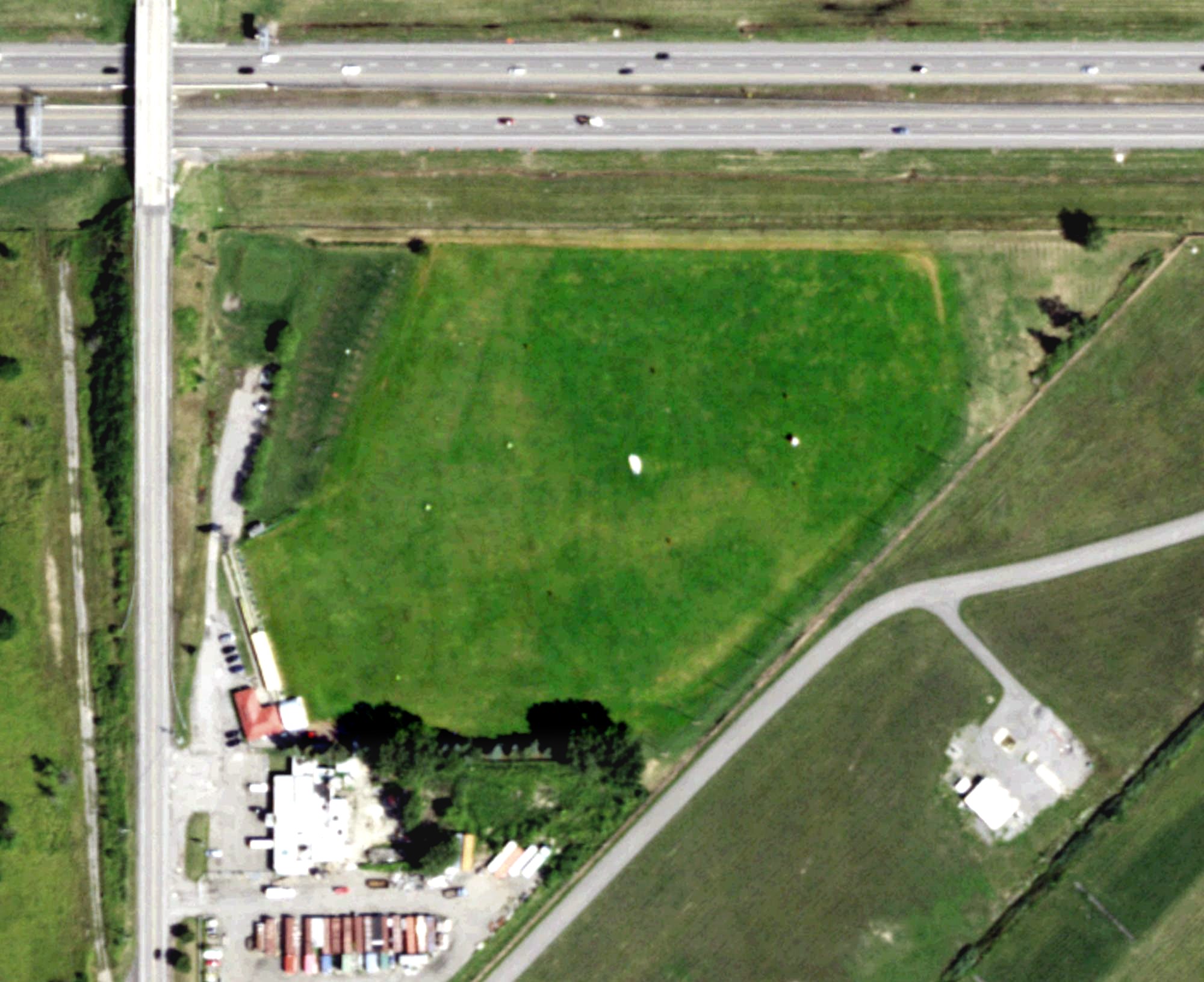 Aerial view of Airport Driving Range, NY