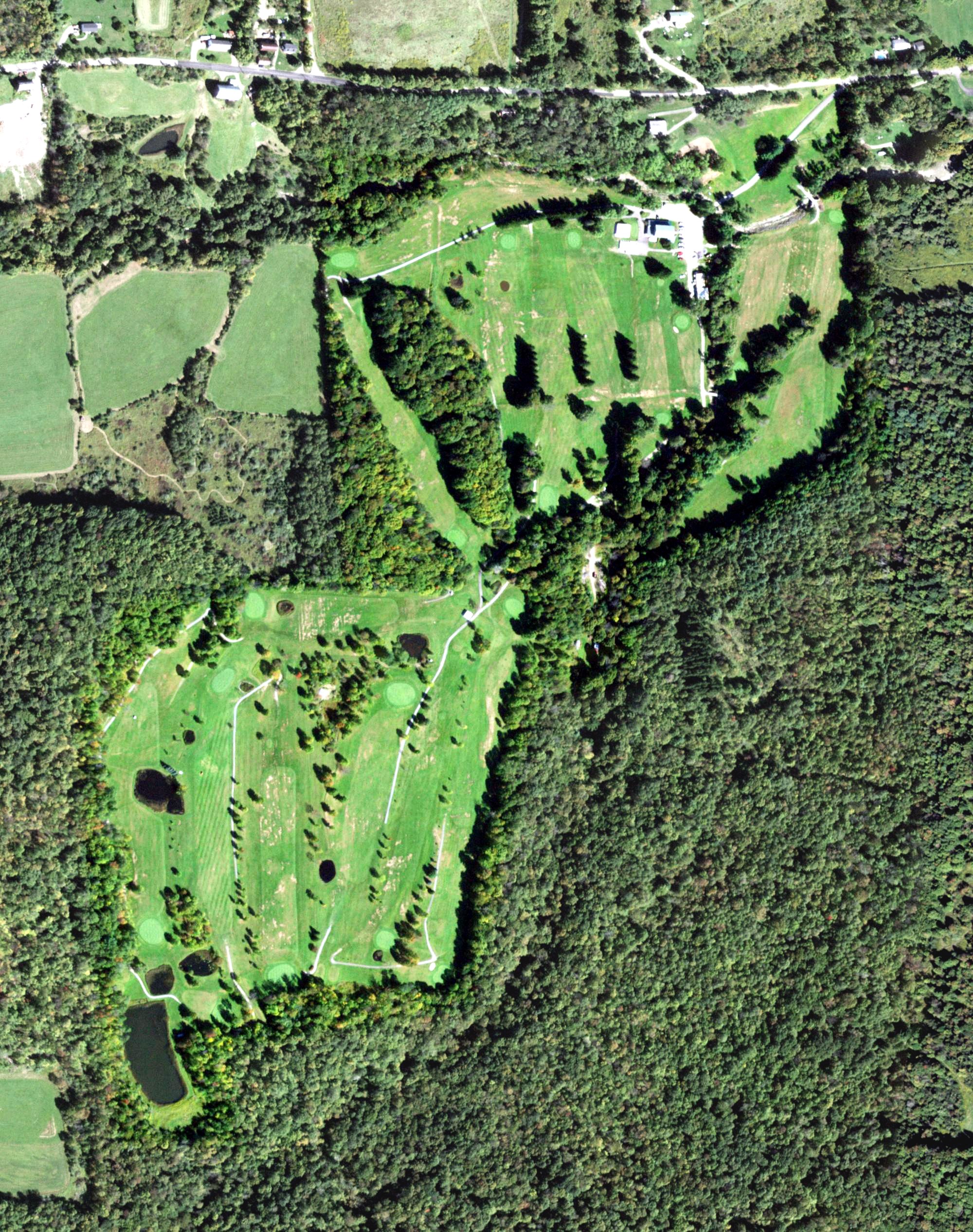 Aerial view of Apalachin Golf Course, NY