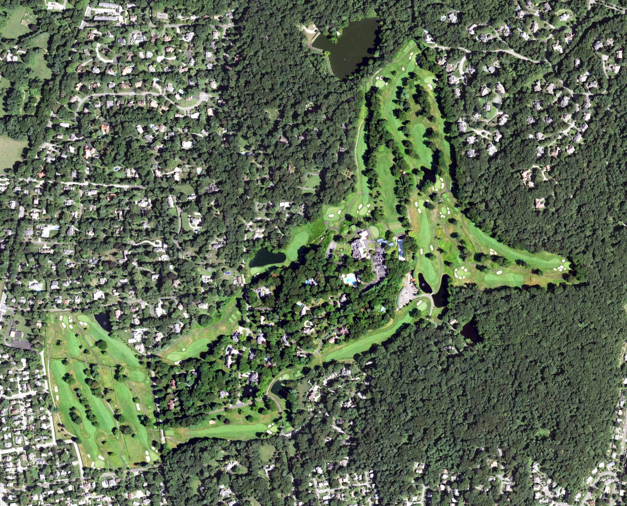Aerial view of Ardsley Country Club, NY
