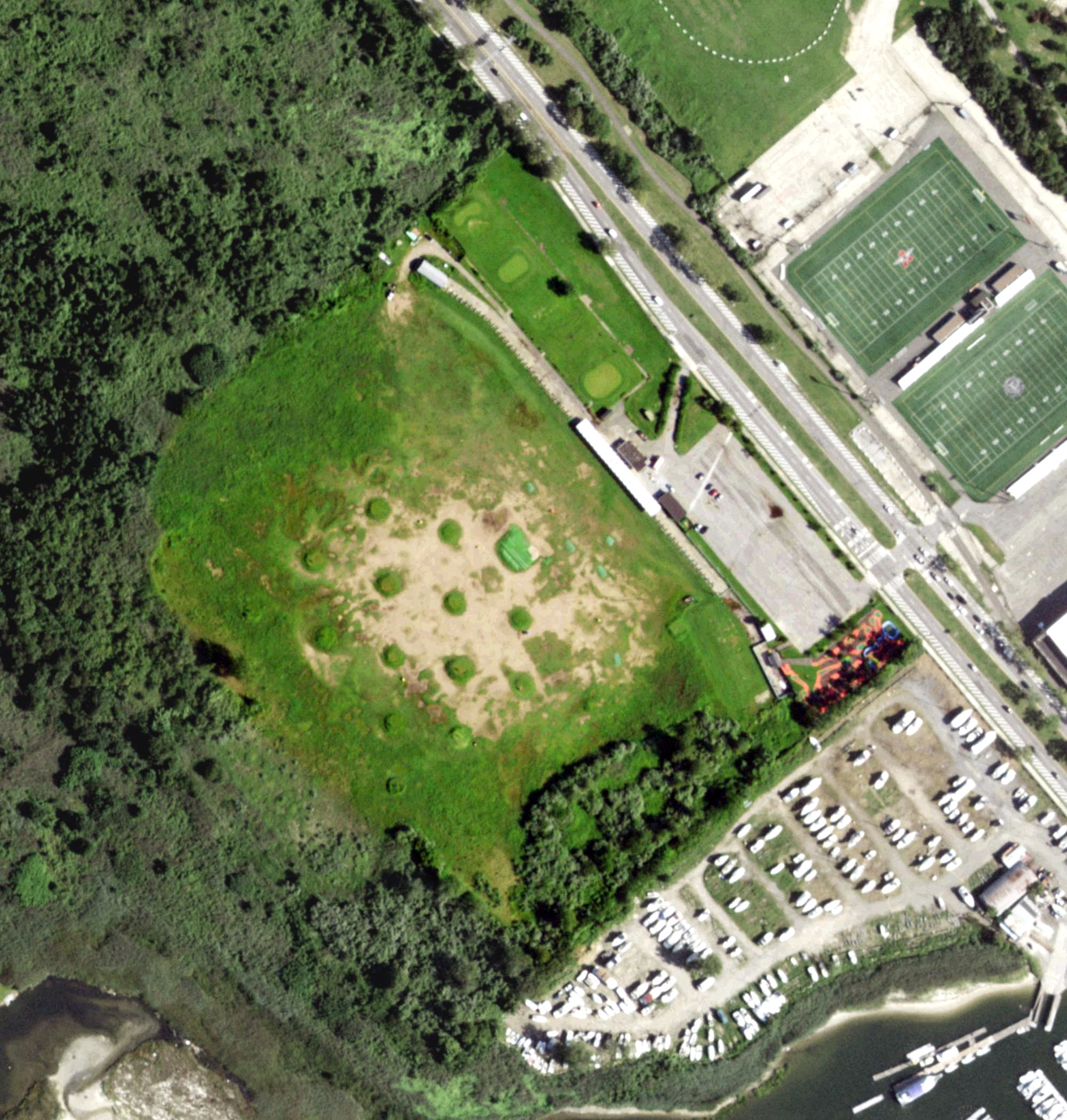 Aerial view of Aviator Golf Center, NY