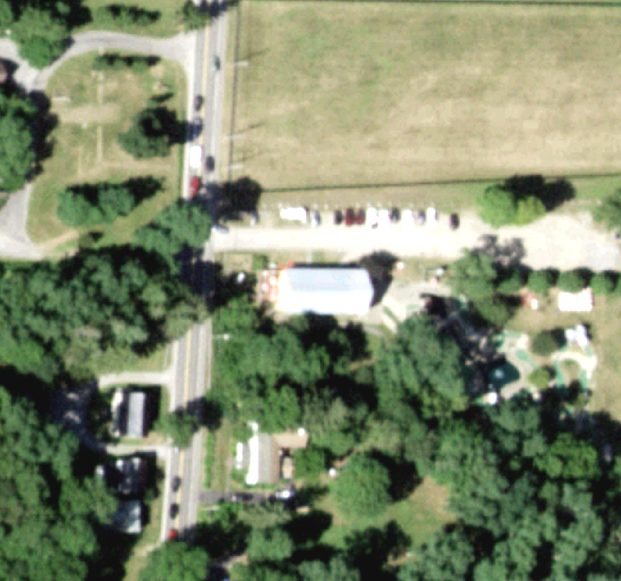 Aerial view of Barnyard Swing, NY