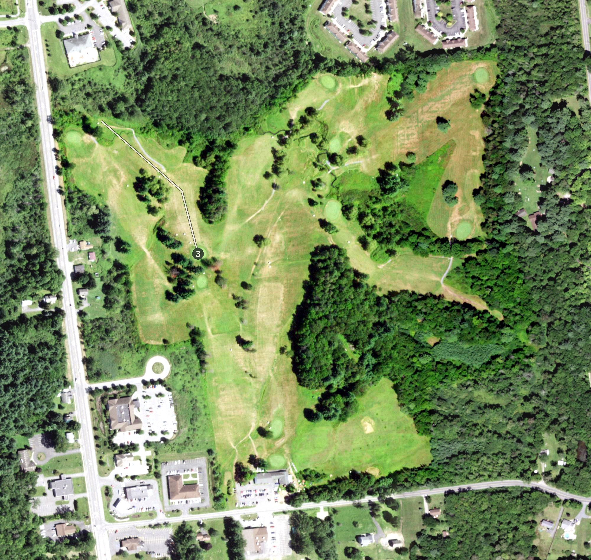 Aerial view of Bay Meadows, NY