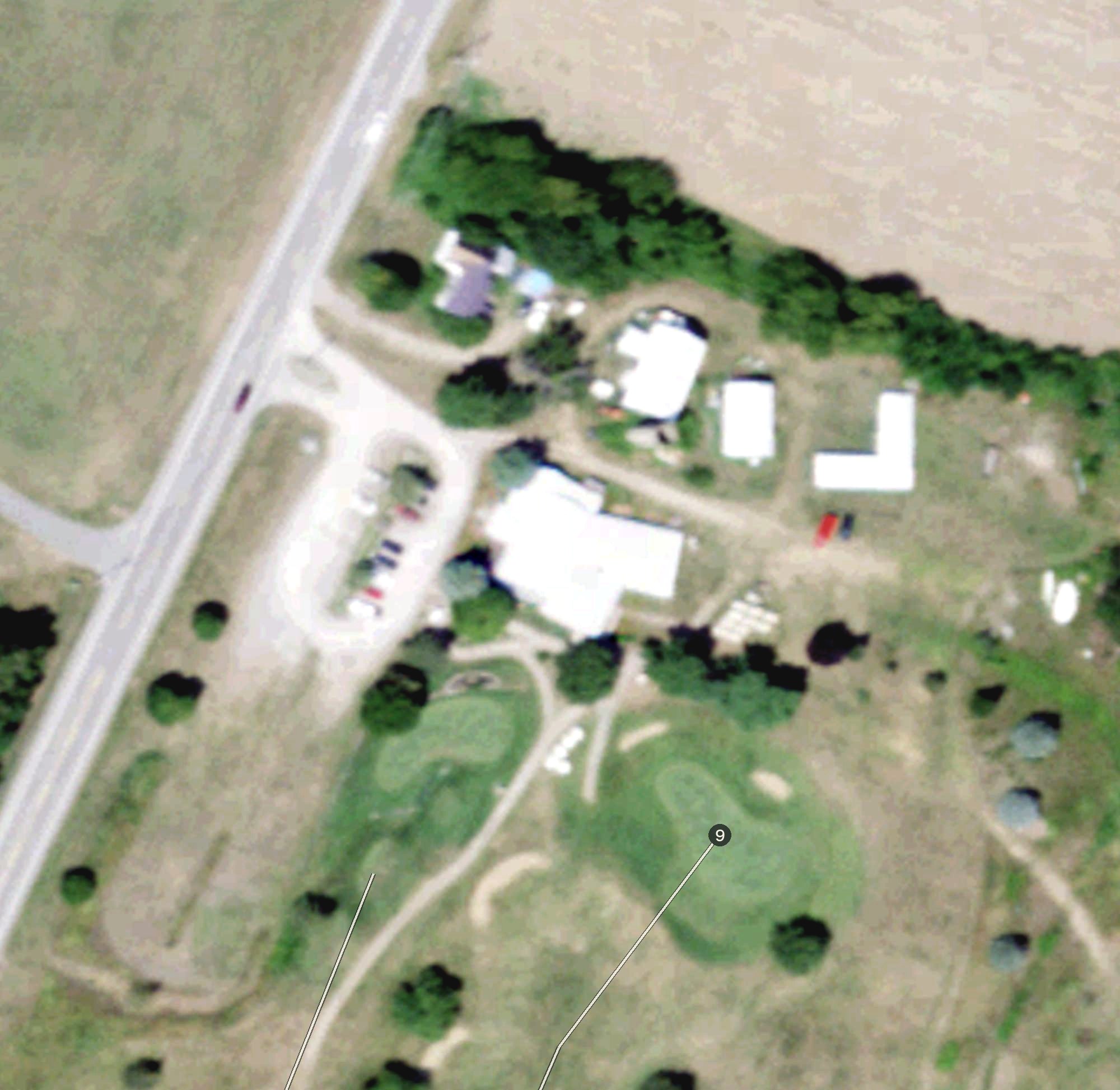 Aerial view of Bedford Creek Golf Course, NY