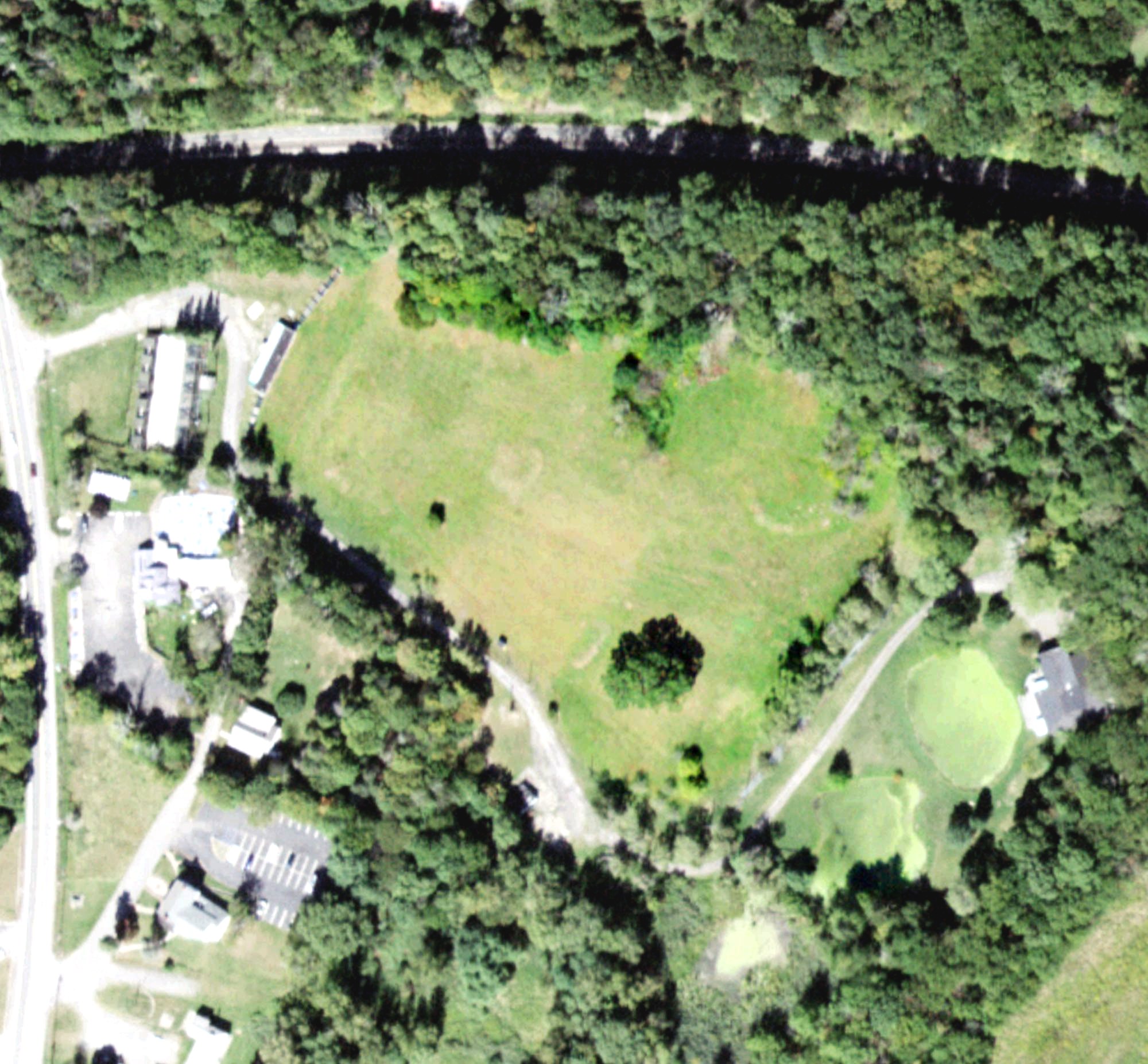 Aerial view of Blueberry Mountain Golf Driving Range, NY