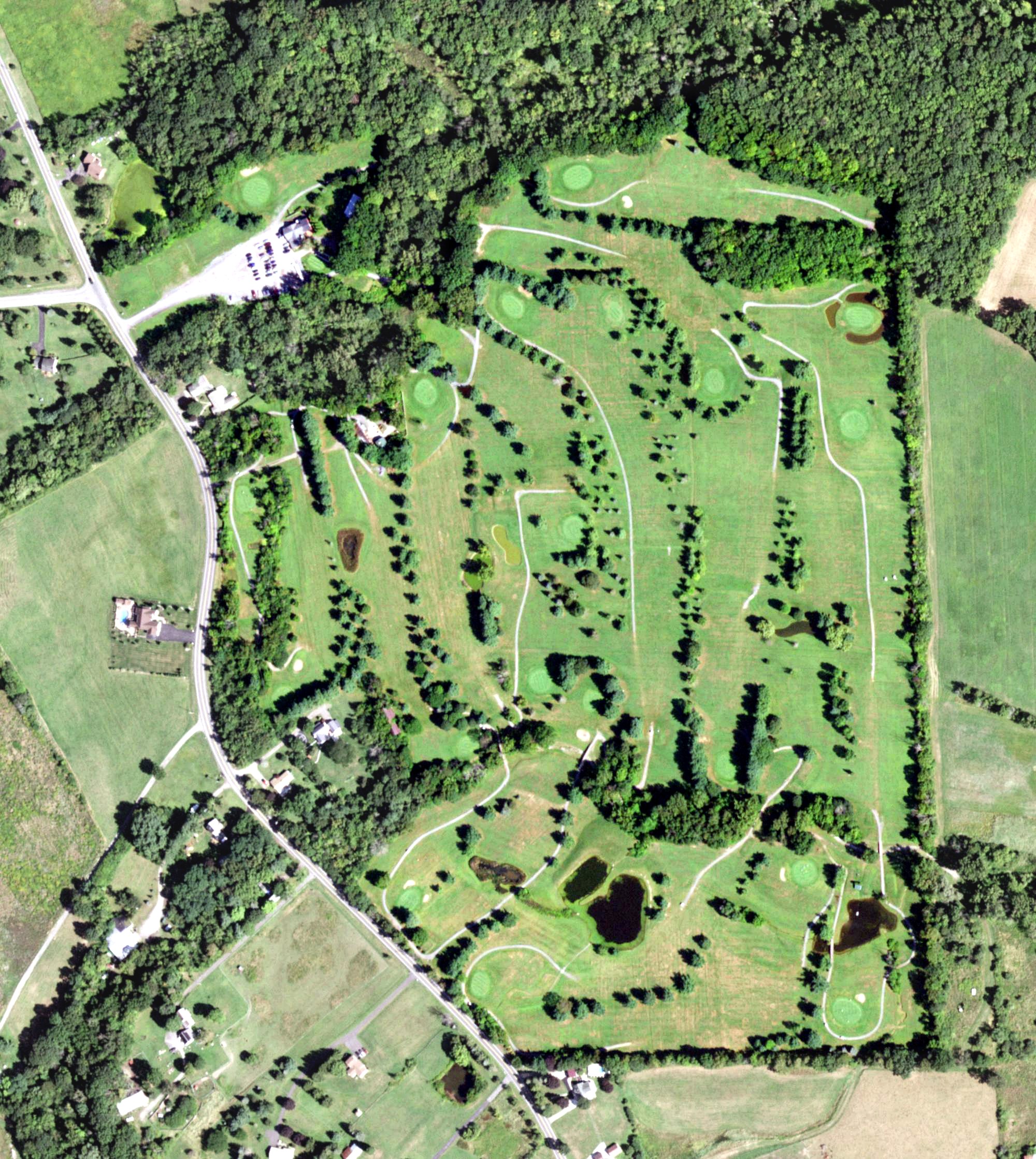 Aerial view of Briar Creek Golf Course, NY