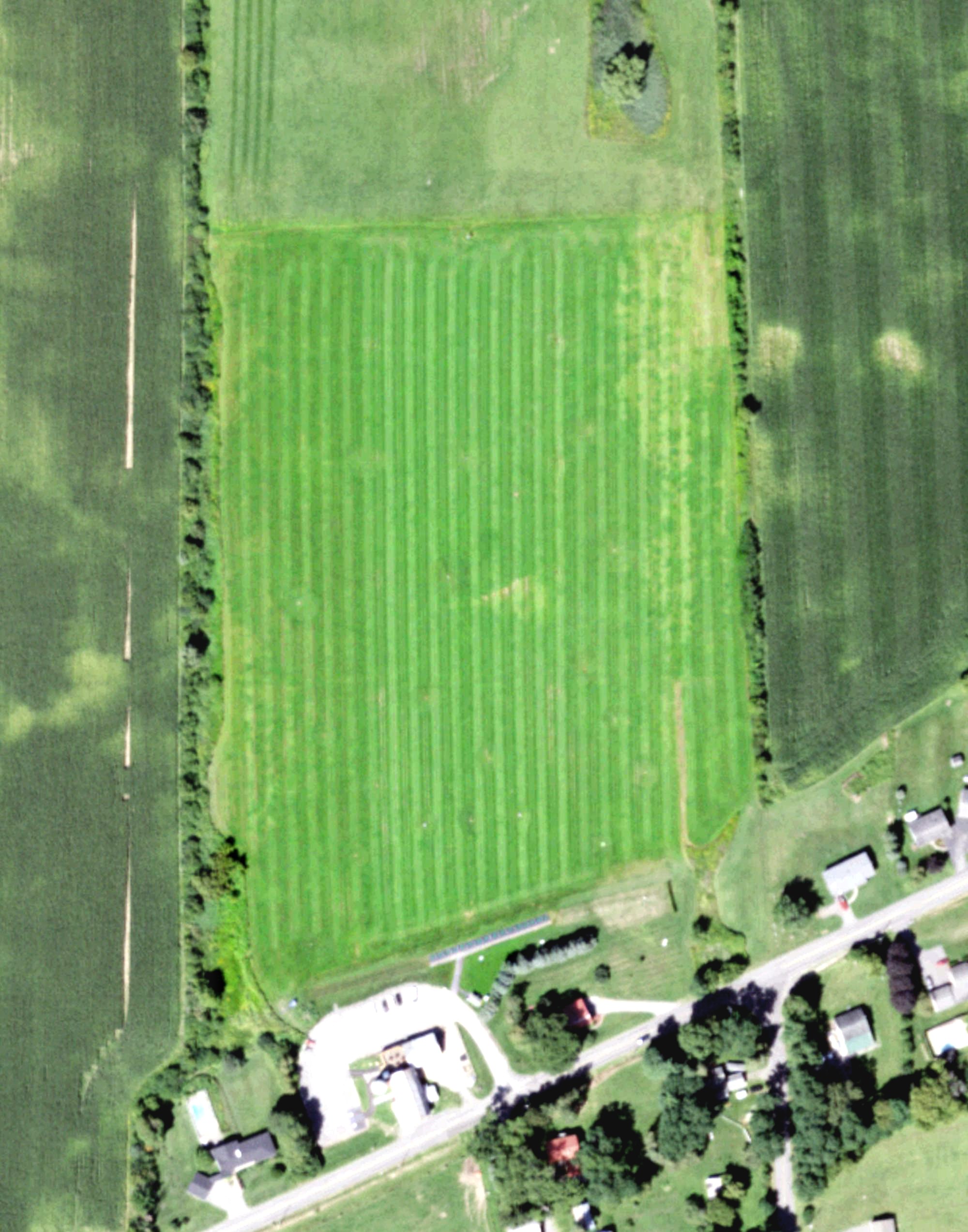 Aerial view of Brimfield View Driving Range, NY