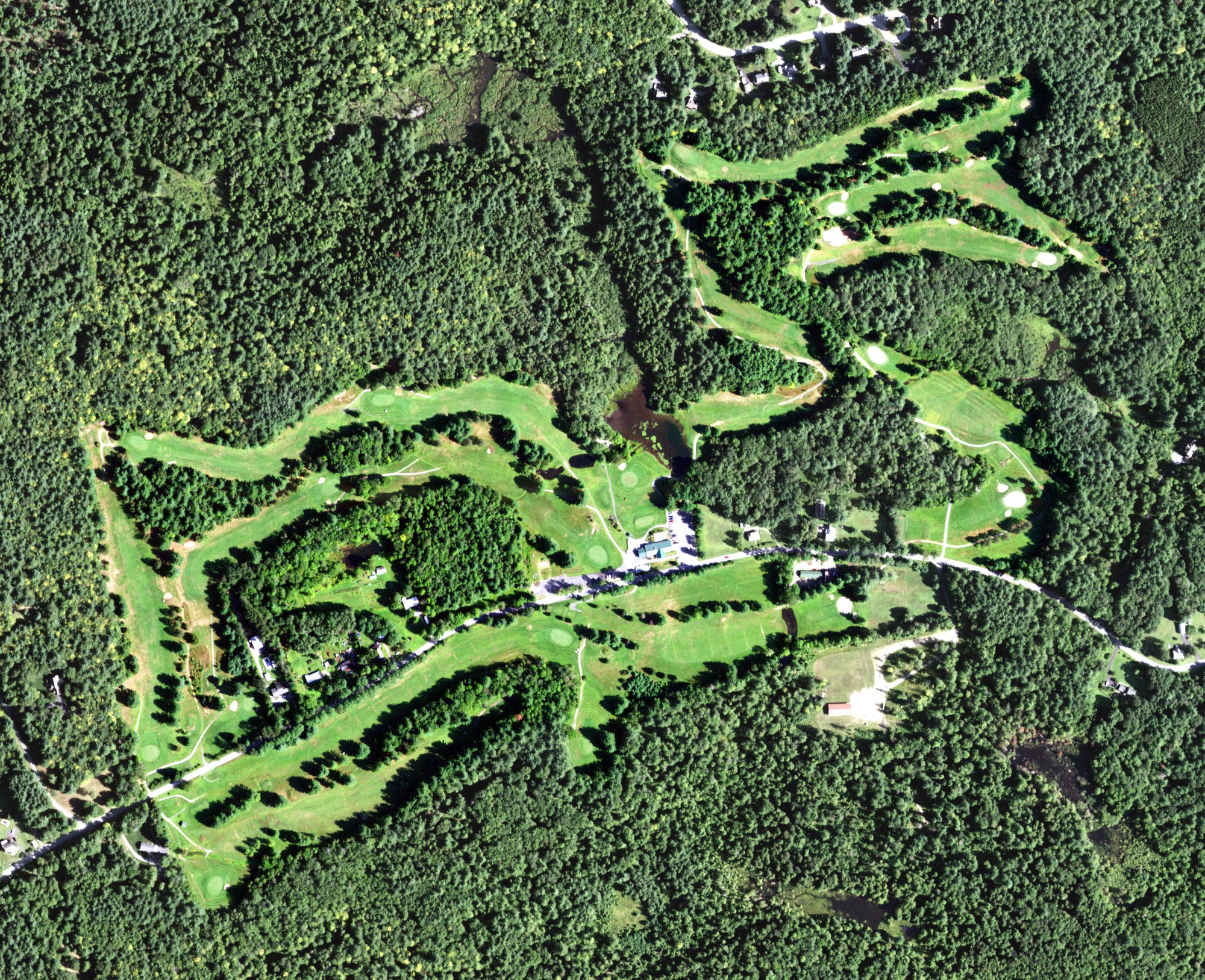 Aerial view of Brookhaven Golf Course, NY