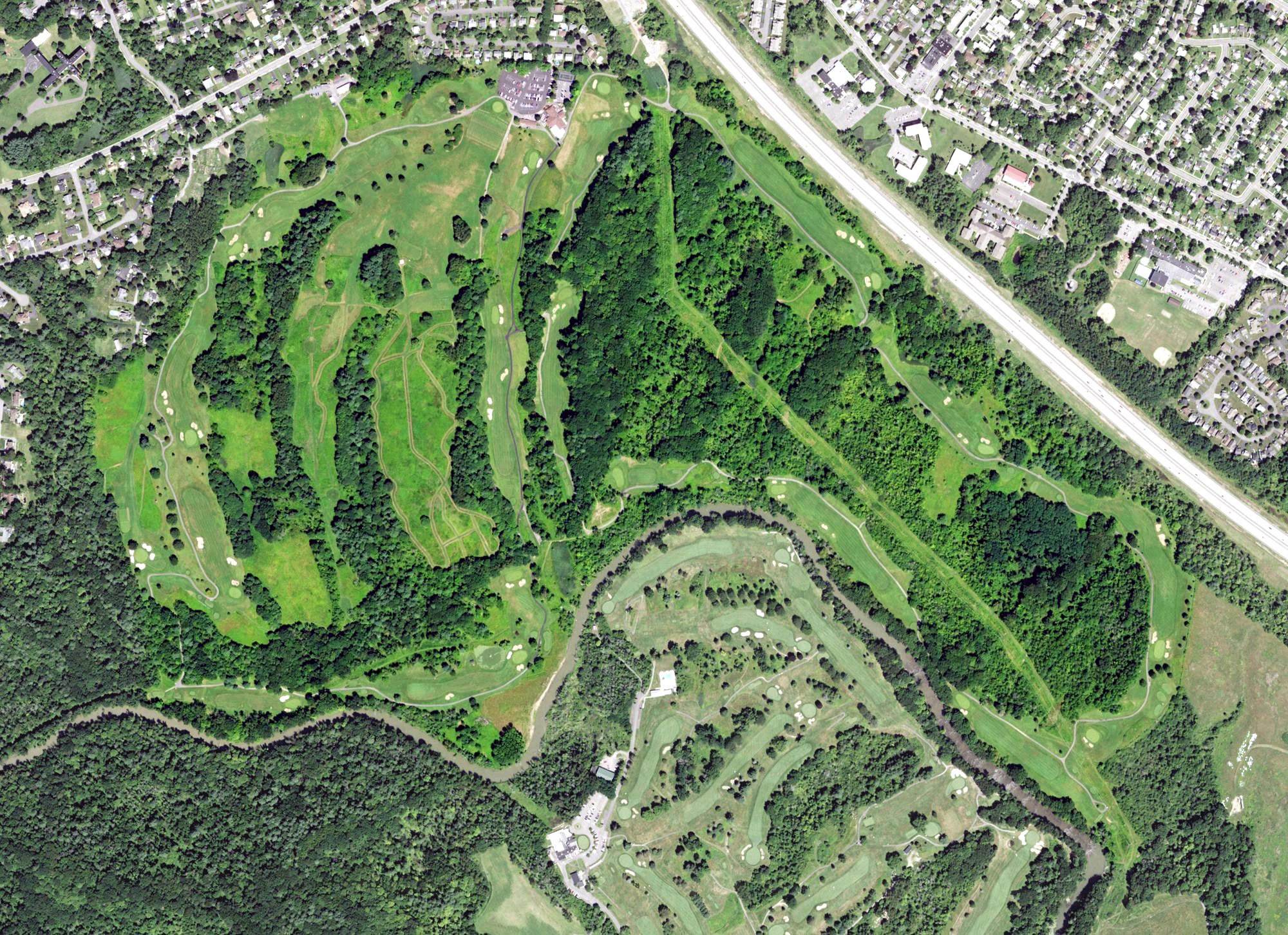 Aerial view of Capital Hills at Albany, NY