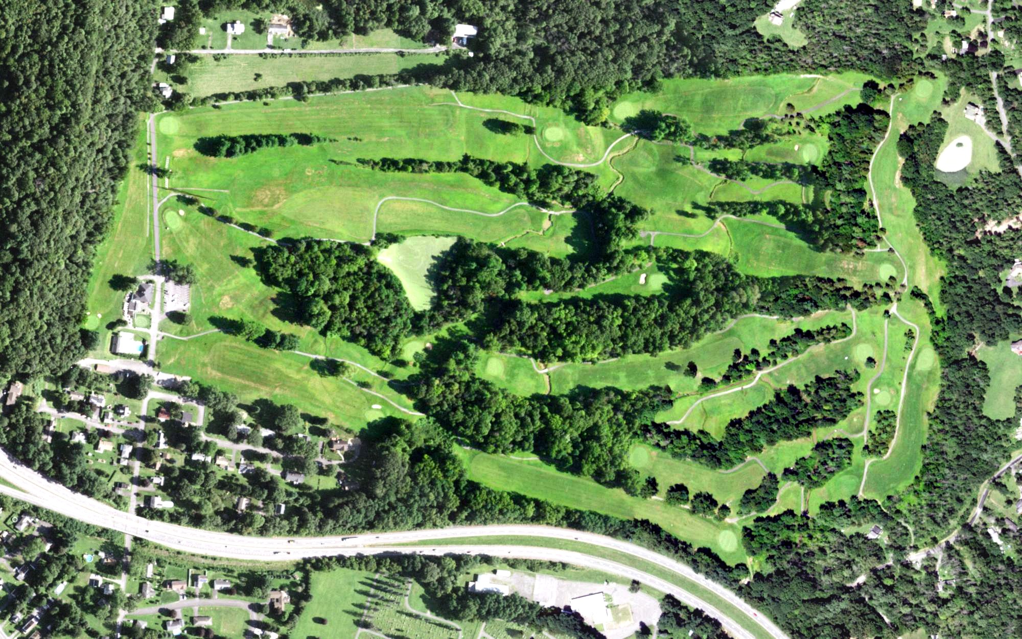 Aerial view of Catskill Golf Club, NY