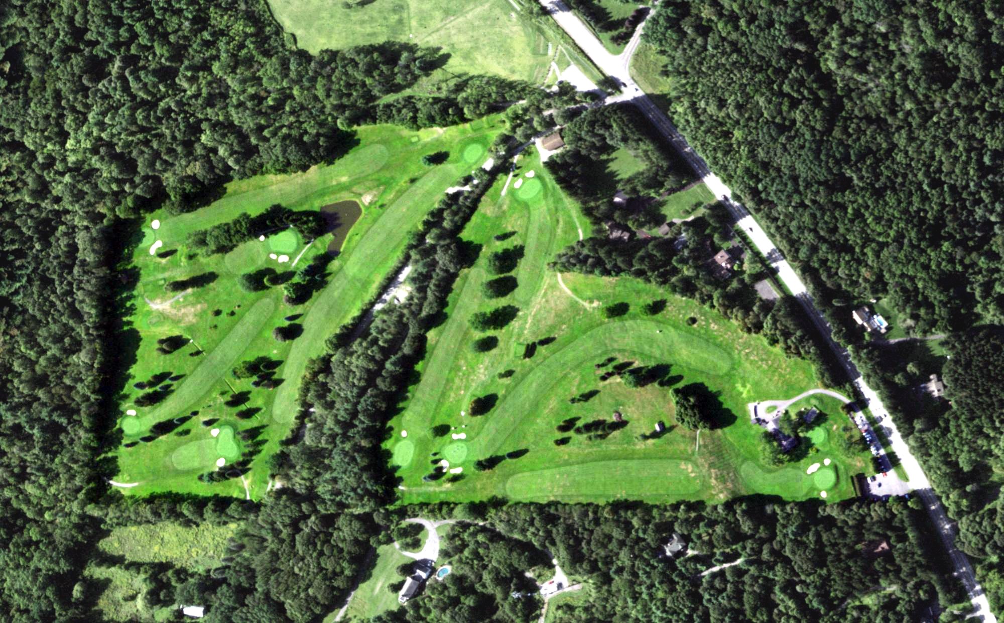 Aerial view of Cazenovia Golf Club, NY