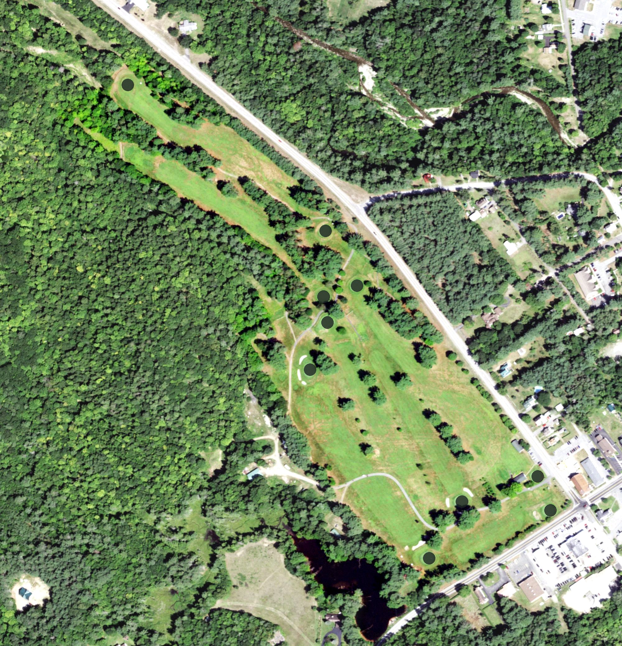 Aerial view of Cobble Hill Golf Course, NY