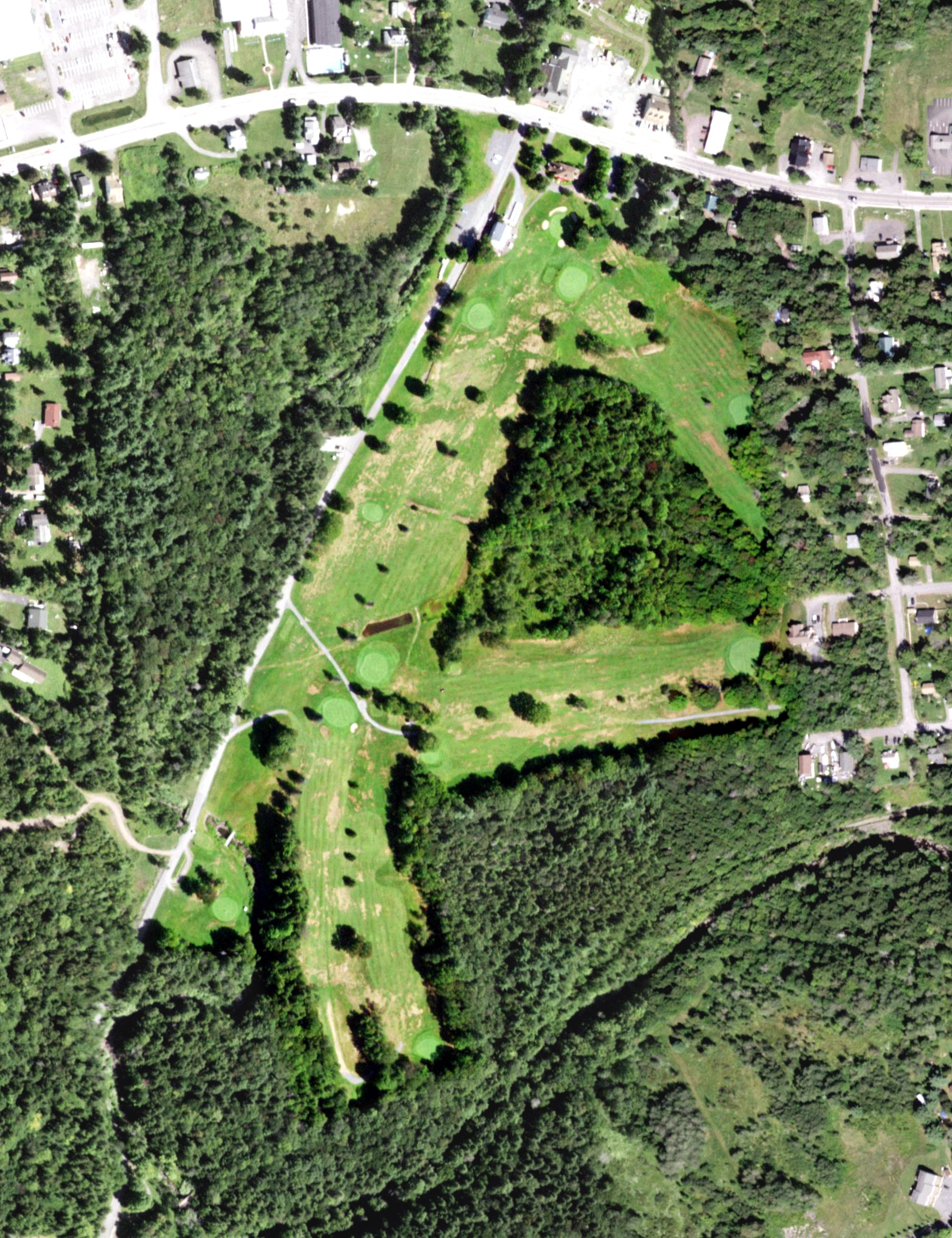 Aerial view of Colonial Country Club, NY