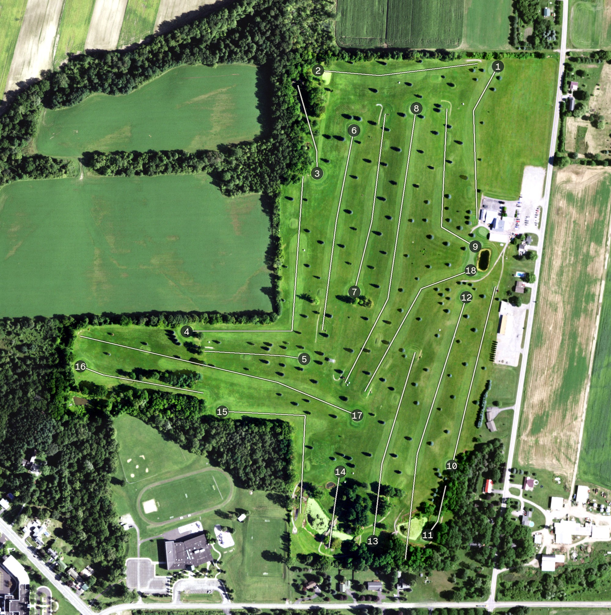 Aerial view of Davis Countryside Meadows, NY