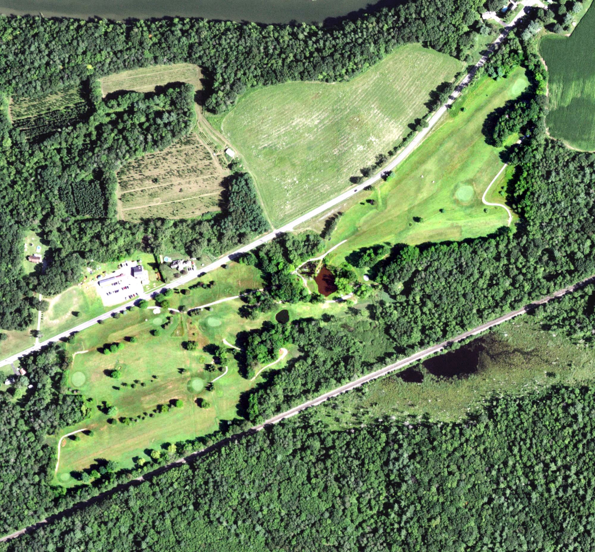 Aerial view of Dutchaven Golf Course, NY