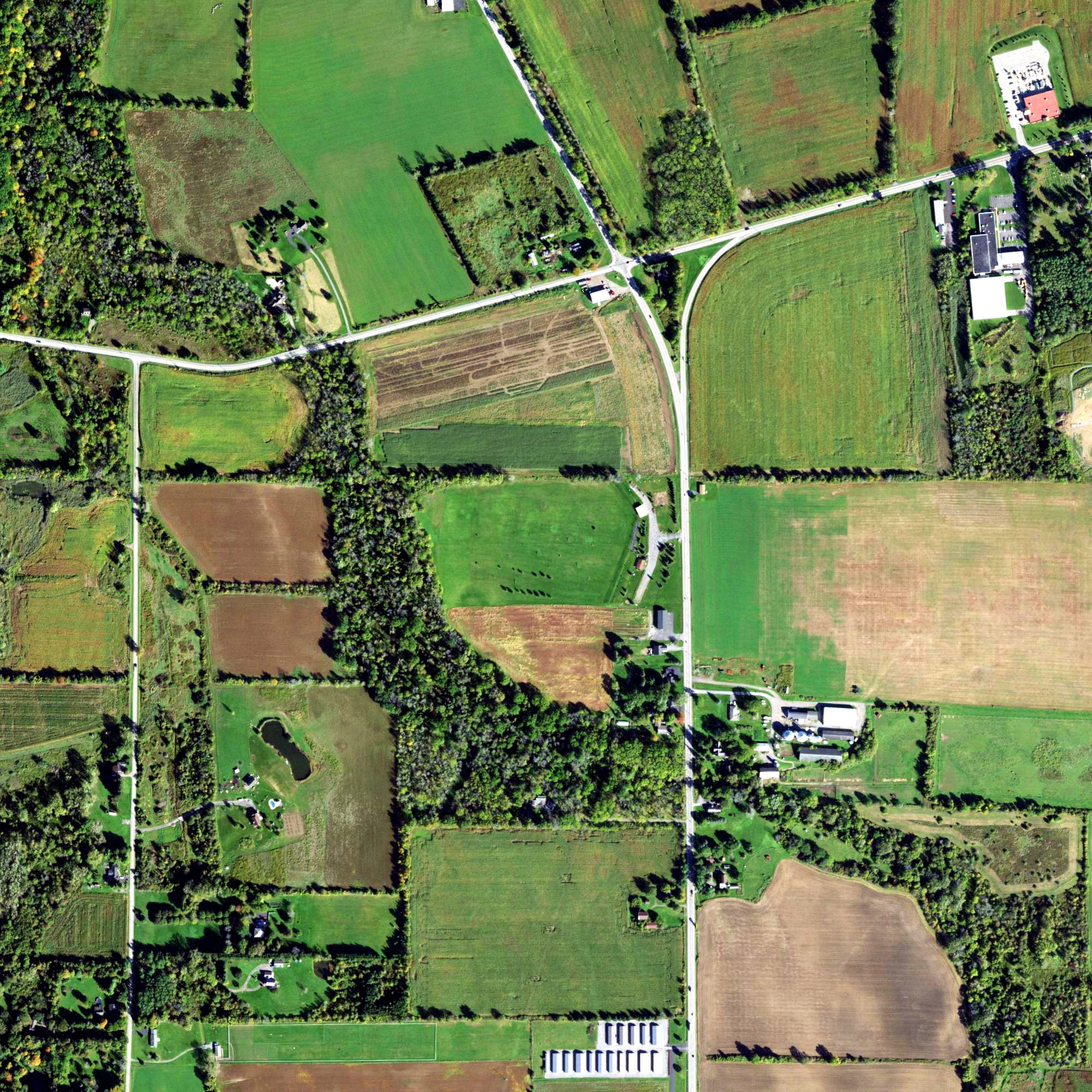 Aerial view of Dyer Straights Driving Range, NY