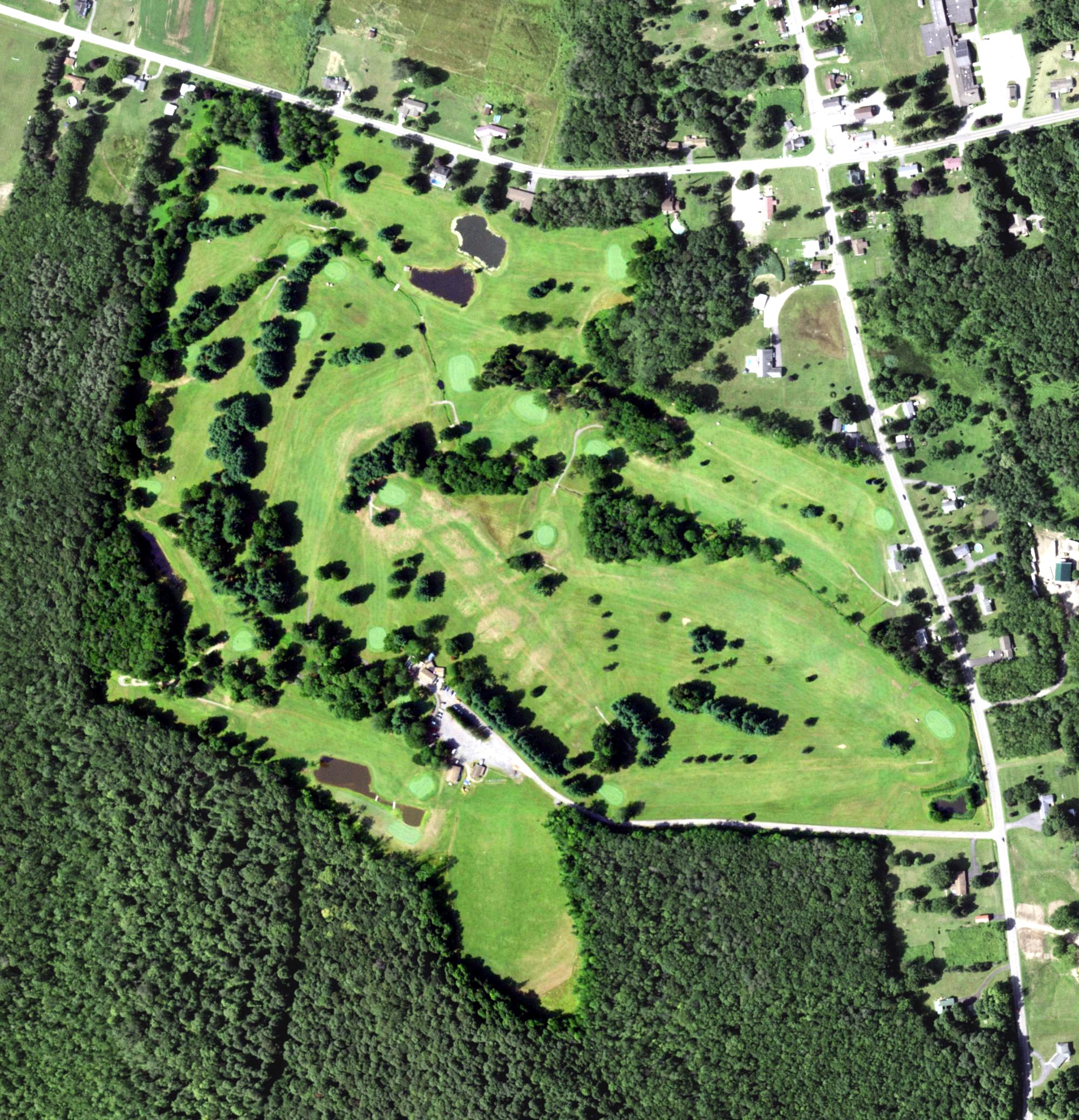 Aerial view of Emerald Crest Golf Course, NY