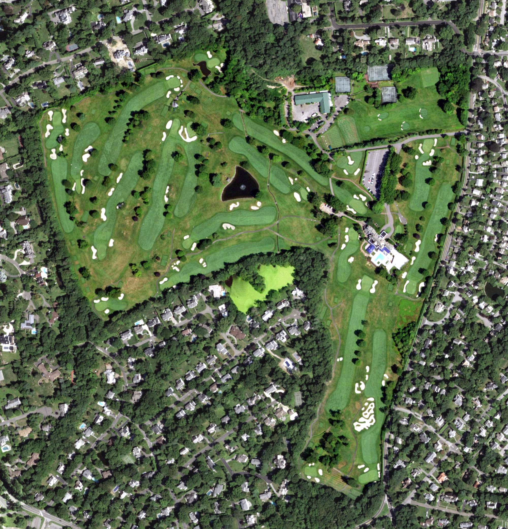 Aerial view of Fenway Golf Club, NY