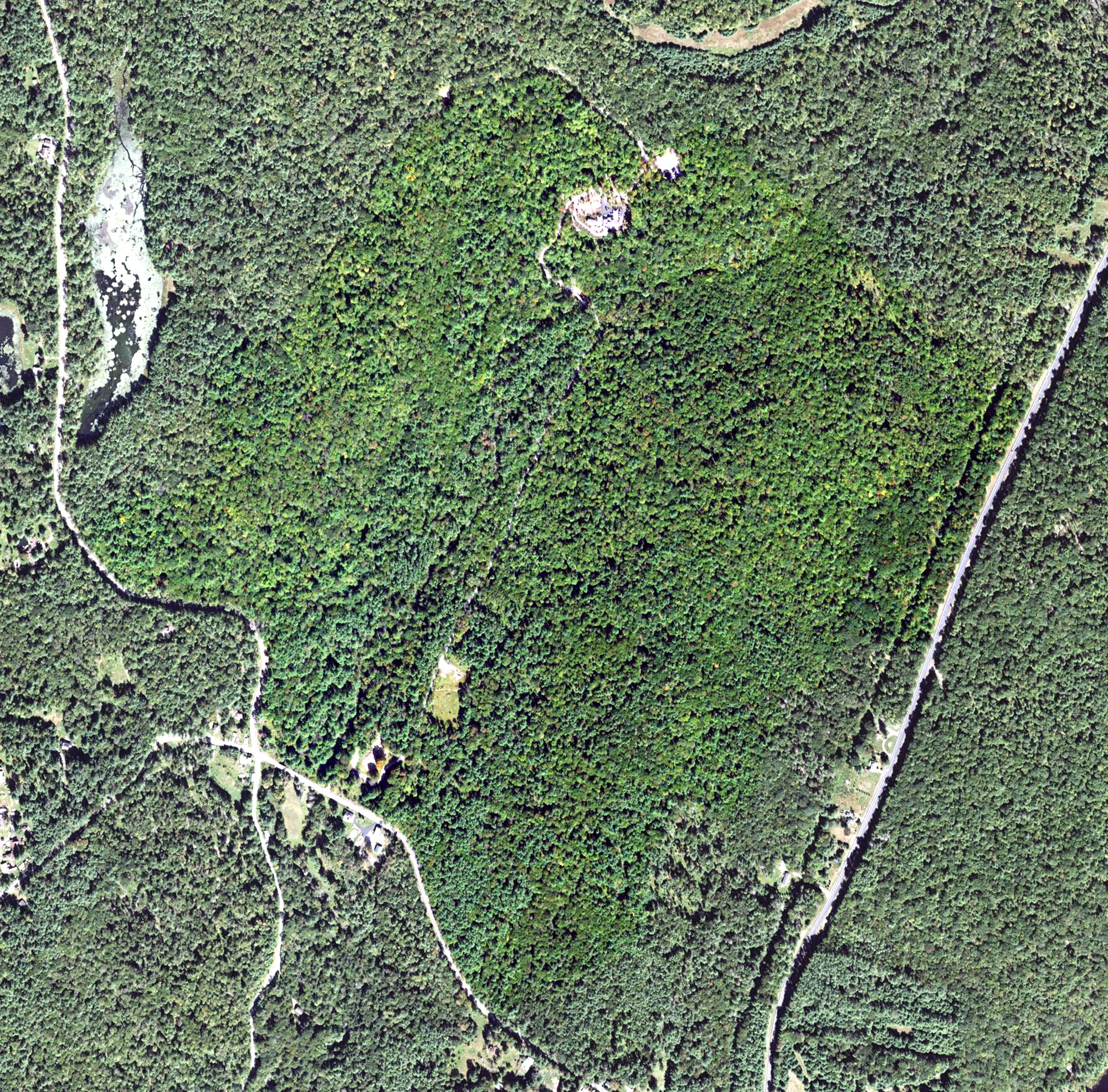 Aerial view of Forest Glen Club (abandoned), NY