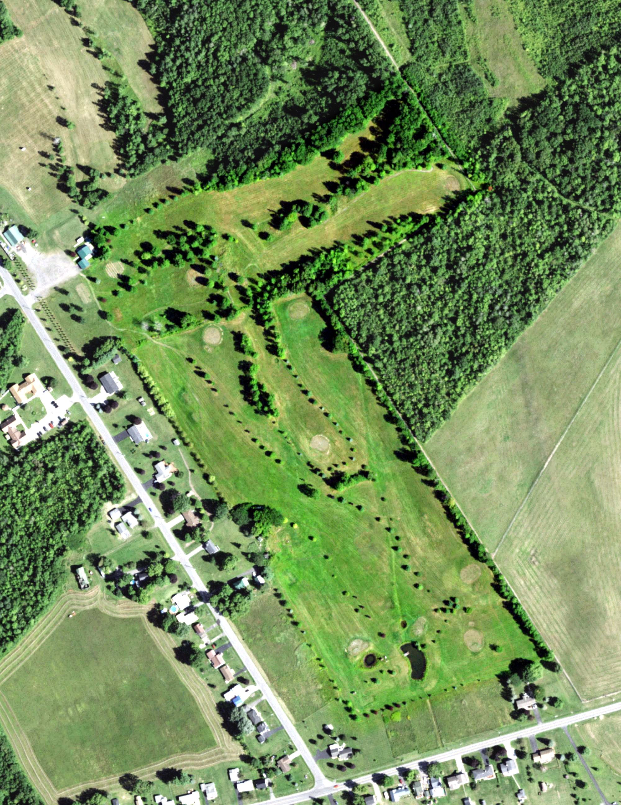 Aerial view of Fox Hill Country Club, NY