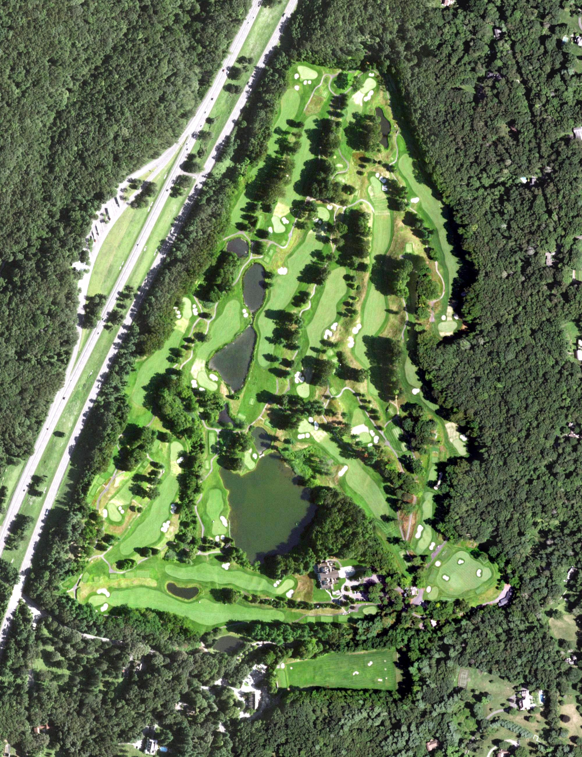 Aerial view of GlenArbor Golf Club, NY