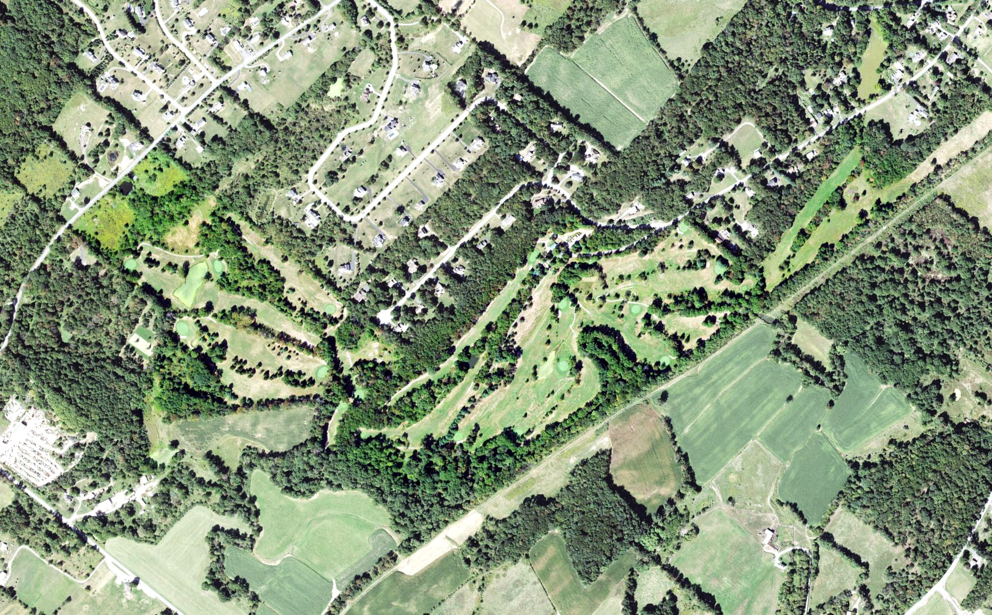 Aerial view of Green Ridge Golf Club, NY