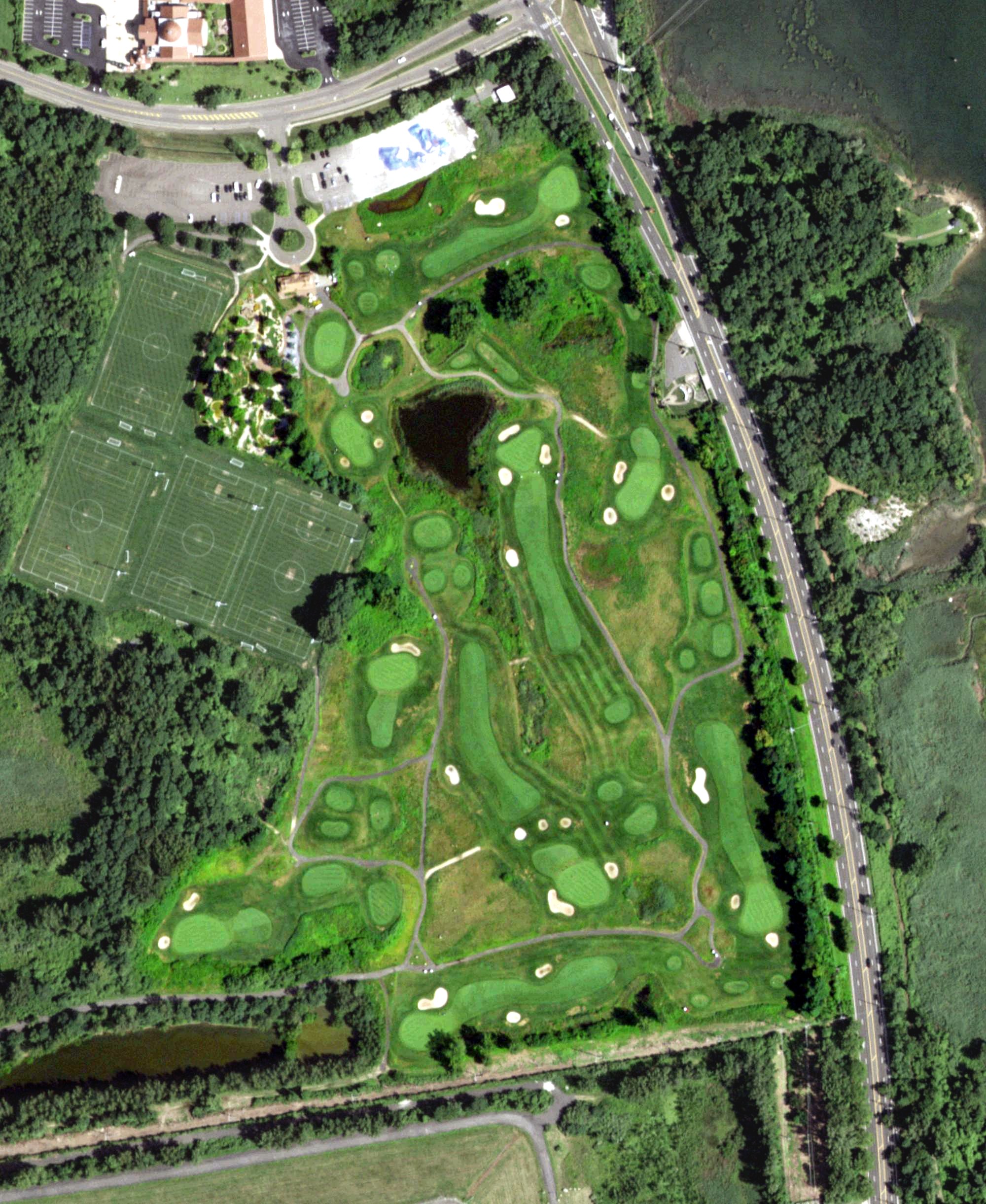 Aerial view of Harbor Links Executive Course, NY