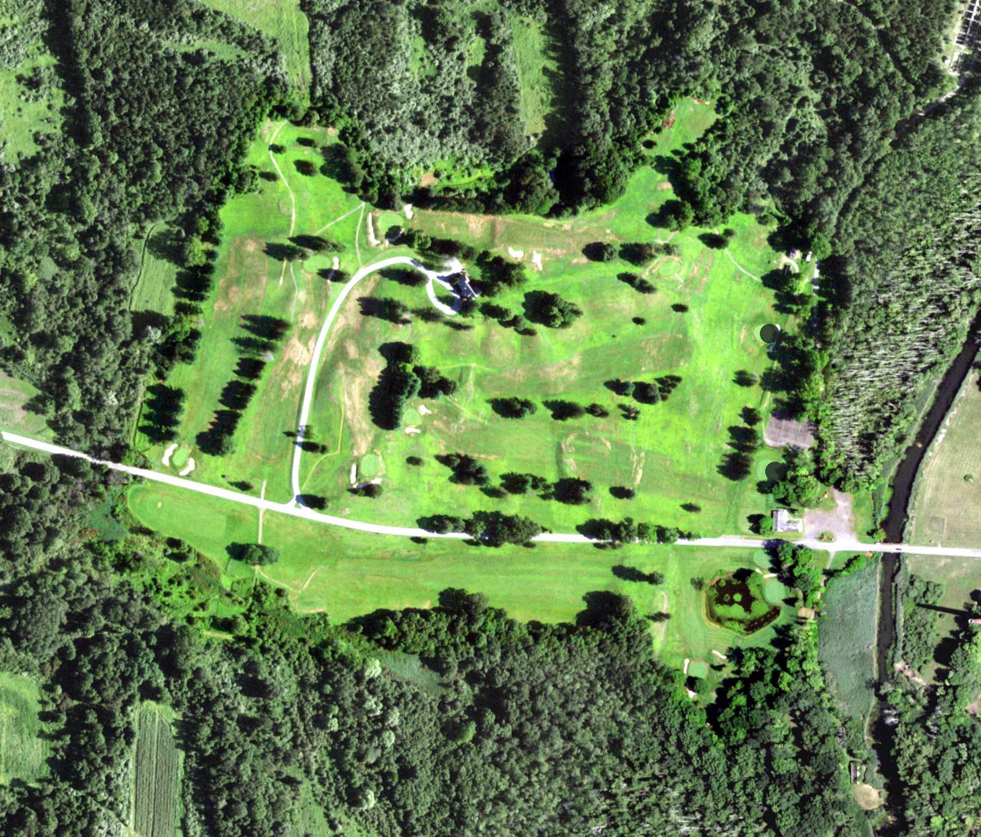 Aerial view of Harlem Valley Golf Club, NY