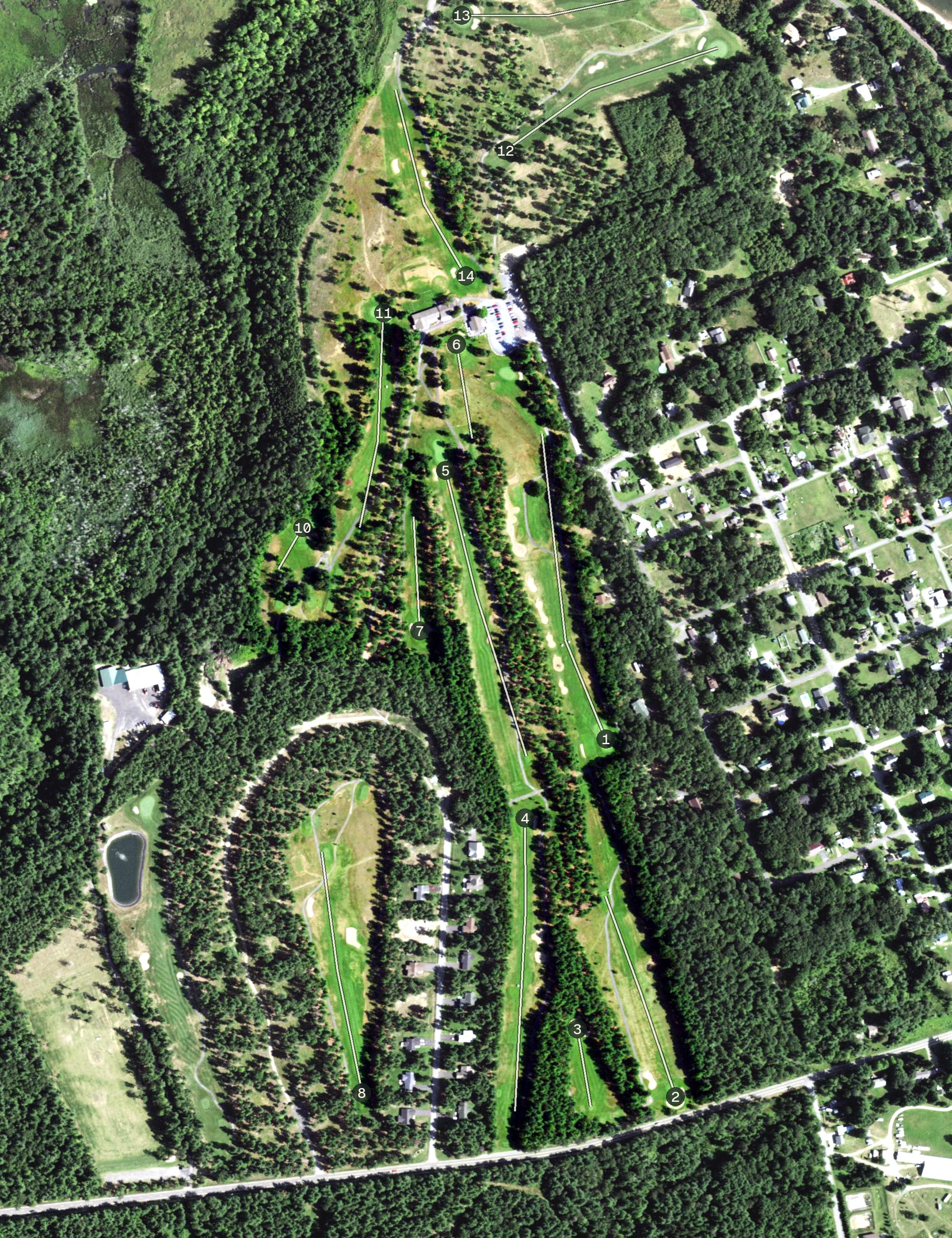 Aerial view of Harmony Golf Club & Community, NY