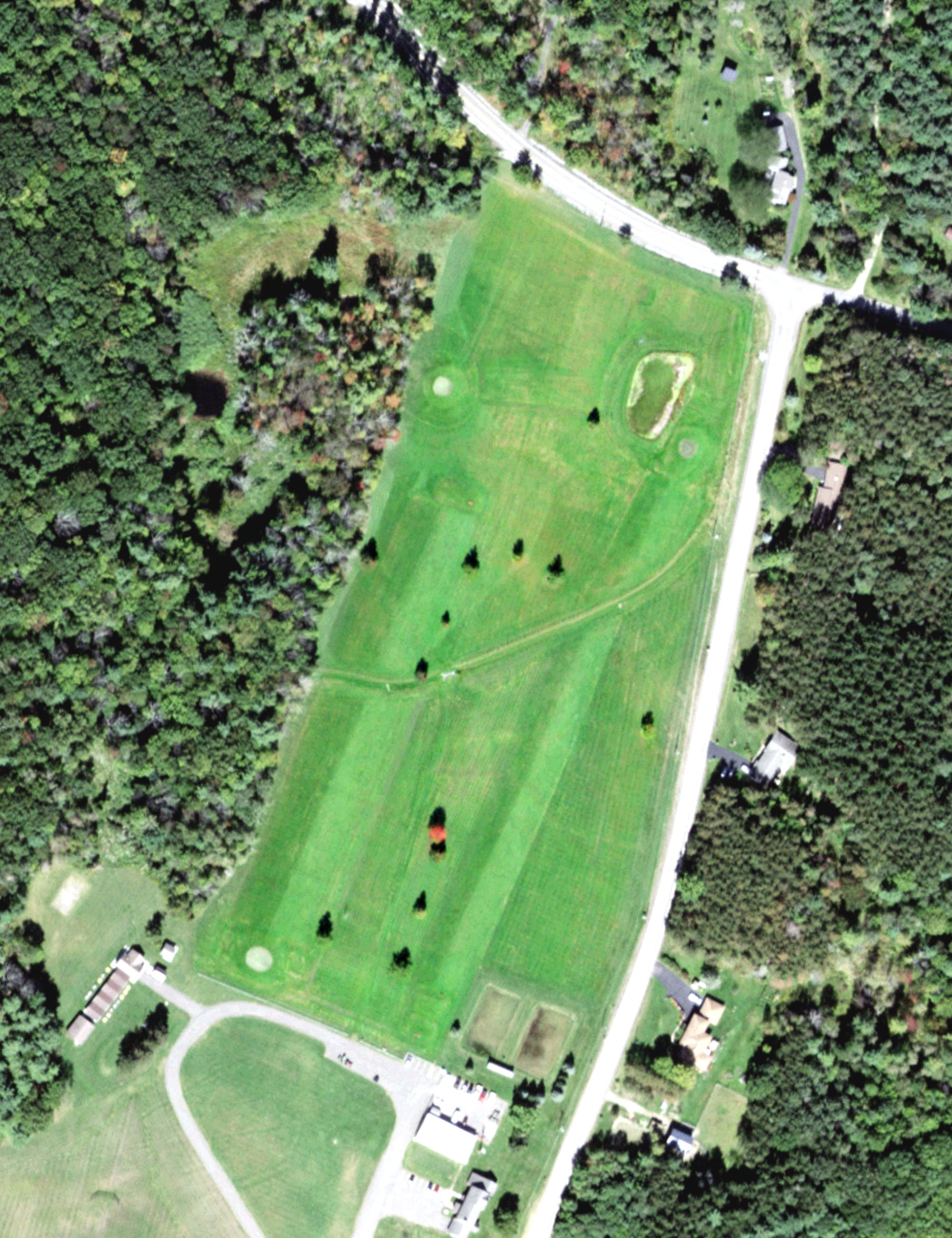 Aerial view of Harris Hill Golf Course, NY